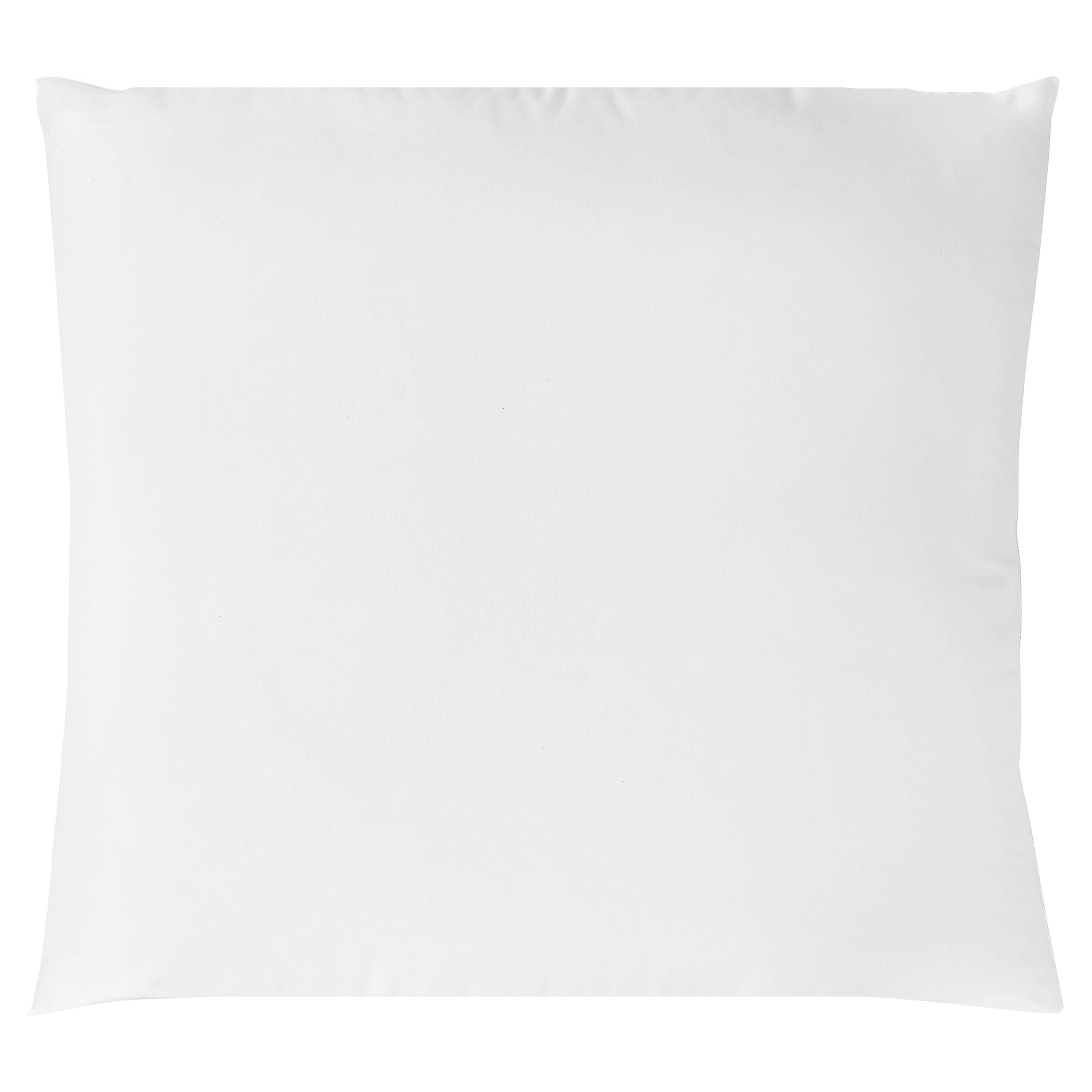 Decorative Plump Cotton Euro Throw Pillow, 26" x 26", White- Allergy Defense Fabric - Decorative Throw Pillow Cushion for Sofa & Bed Detail