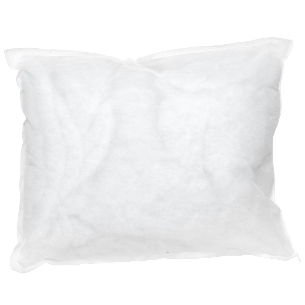 Orthopedic Support Bed Pillow, 12 x 17 Inch, White, Disposable, 2 Count - Hotel Quality Plush Sleeping Pillows Detail