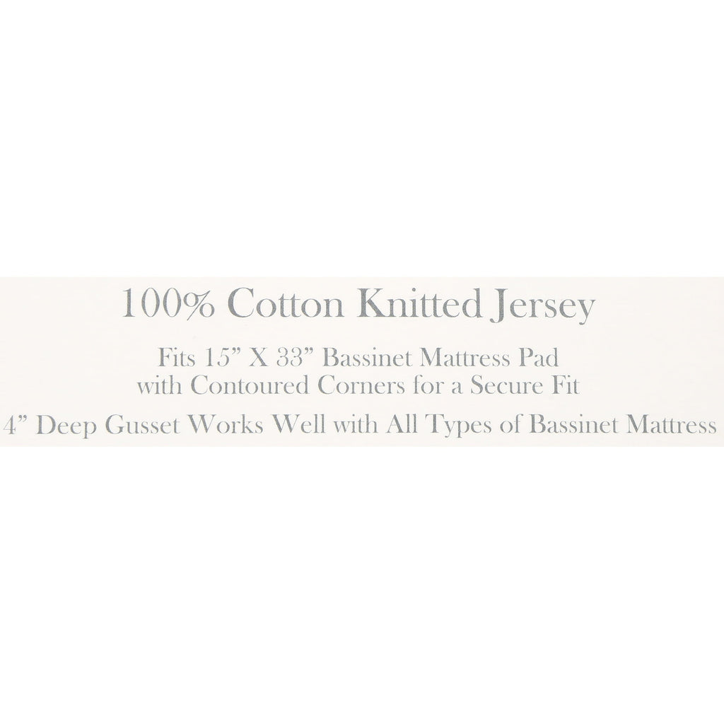 Cooling Sateen TL Care 100% Natural Breathable Cotton Jersey Knit Fitted Bassinet Sheet, White, 15" x 33", Soft Breathable, for Boys... - Premium Ultra-Soft Pillowcase Pair for Sleeping Detail