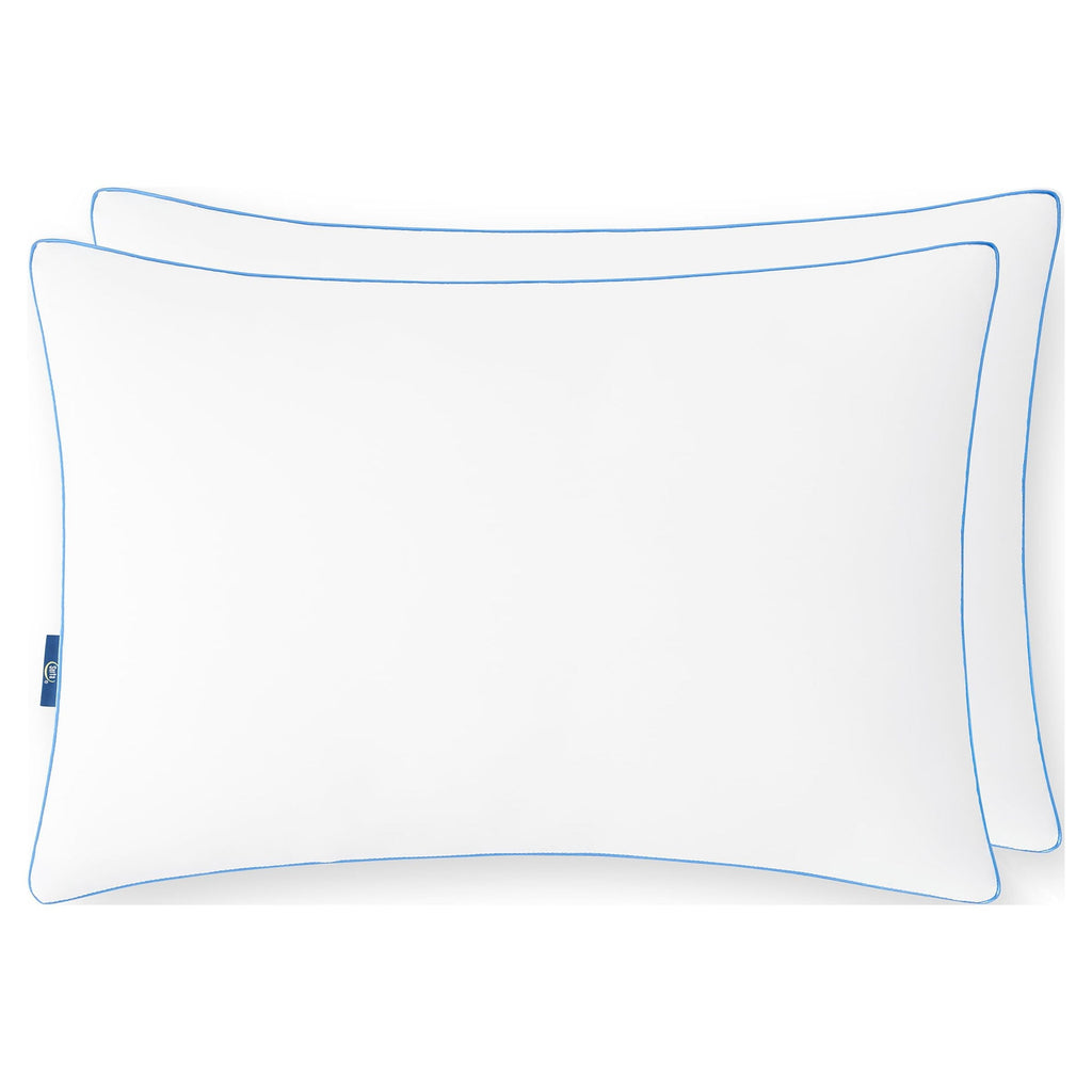 Ergonomic Memory Foam Extra Firm Pillow, Standard/Queen, 2 Pack, Hypoallergenic - Hotel Quality Plush Sleeping Pillows Detail