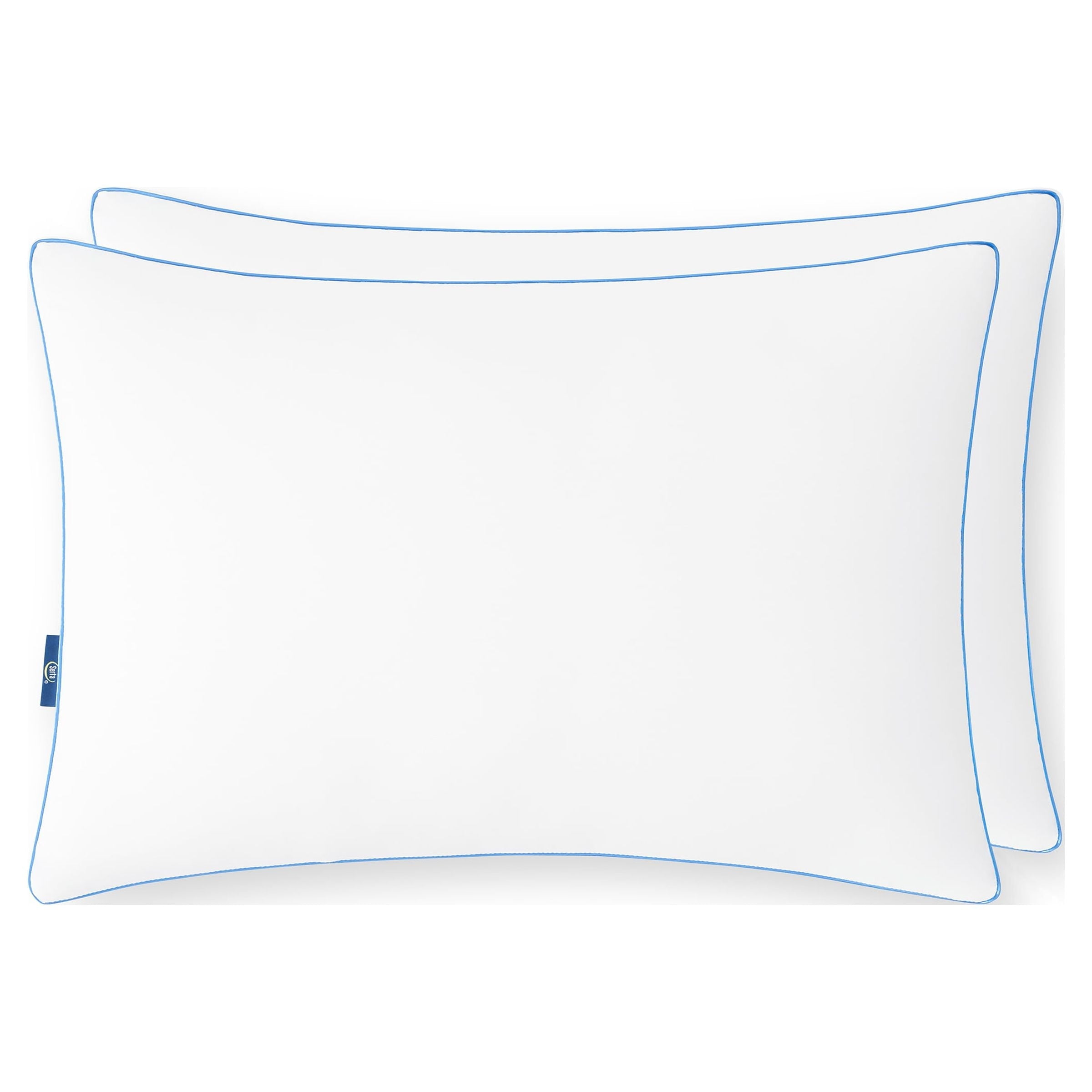 Ergonomic Memory Foam Extra Firm Pillow, Standard/Queen, 2 Pack, Hypoallergenic - Hotel Quality Plush Sleeping Pillows Detail