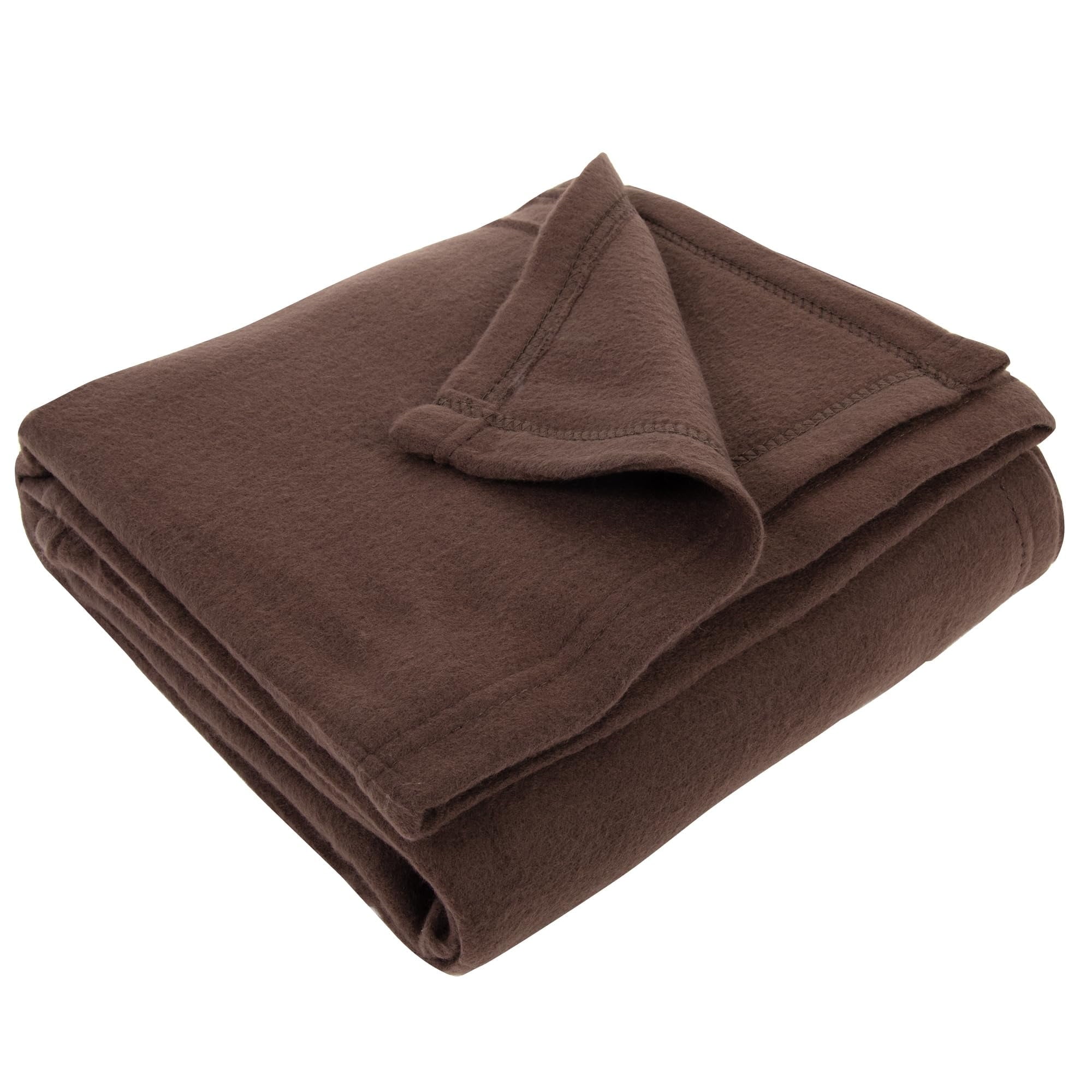 Decorative Knitted Single Solid Color Hypoallergenic 60”L x 50”W Fleece Throw Blanket for Fall, Winter, Spring, Summer, Men, Women, Chil... - Luxury Knitted Decorative Throw Blanket with Fringes Detail