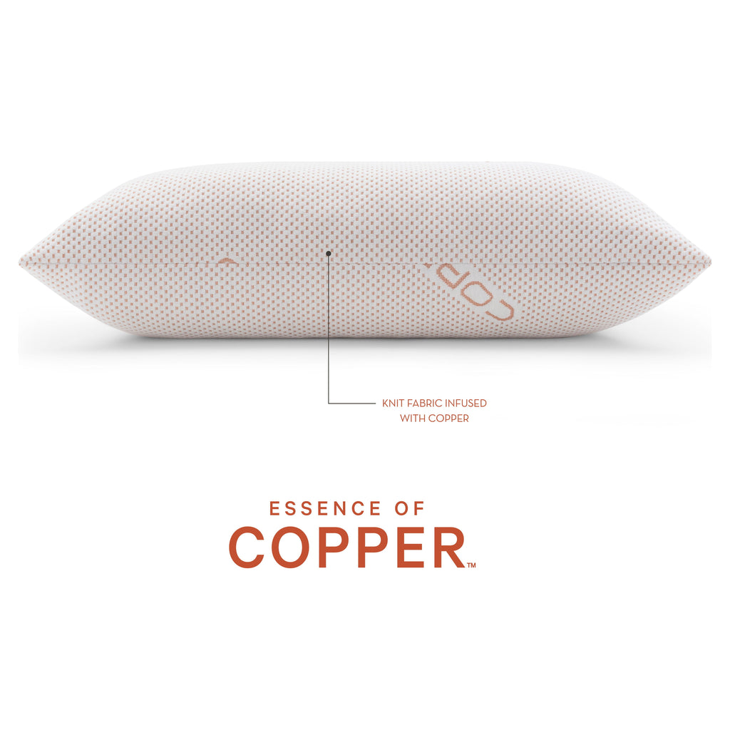 Orthopedic Support Luxury Knit Bed Pillow 2 Pack, Standard/Queen, Polyester - Decorative Throw Pillow Cushion for Sofa & Bed Detail