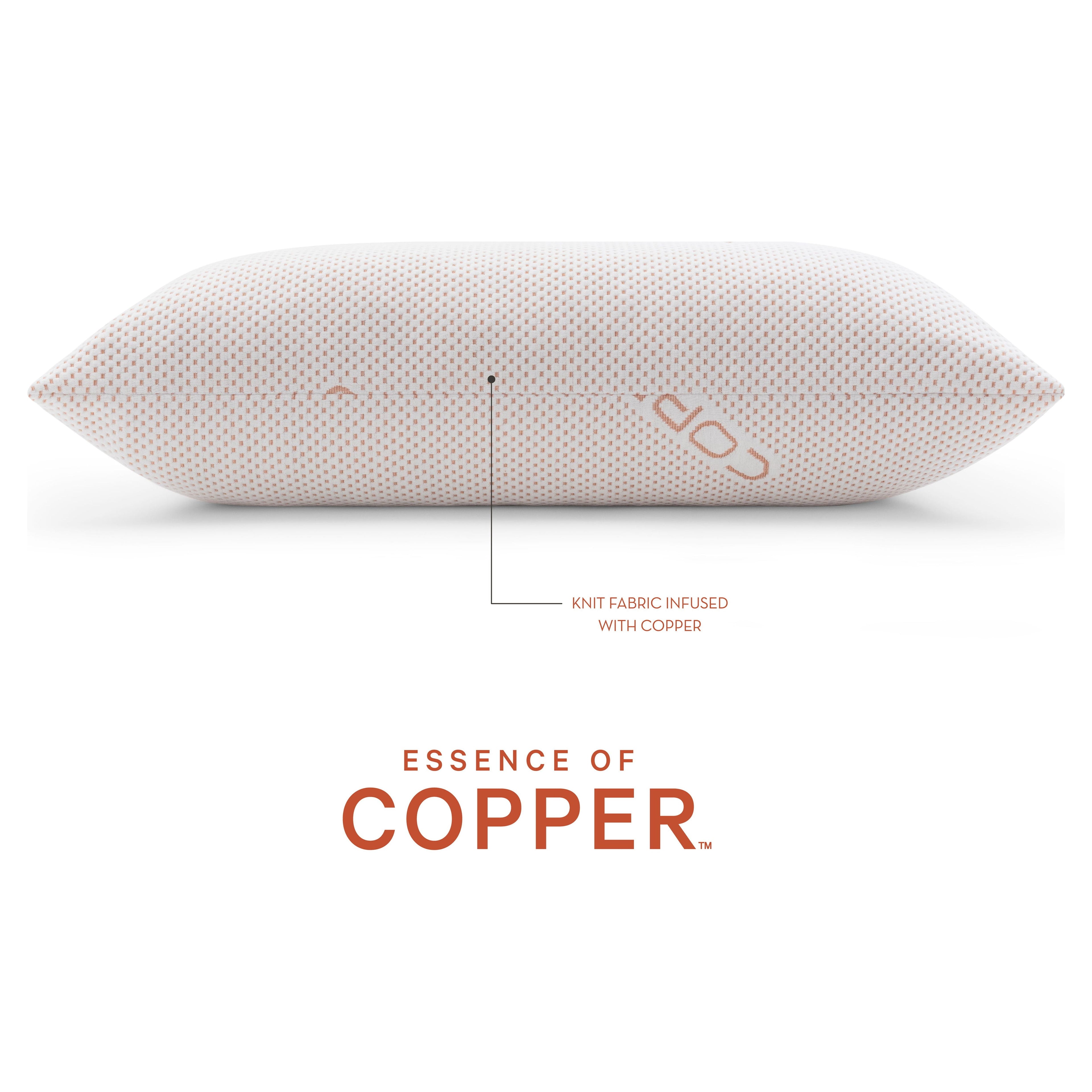 Orthopedic Support Luxury Knit Bed Pillow 2 Pack, Standard/Queen, Polyester - Decorative Throw Pillow Cushion for Sofa & Bed Detail