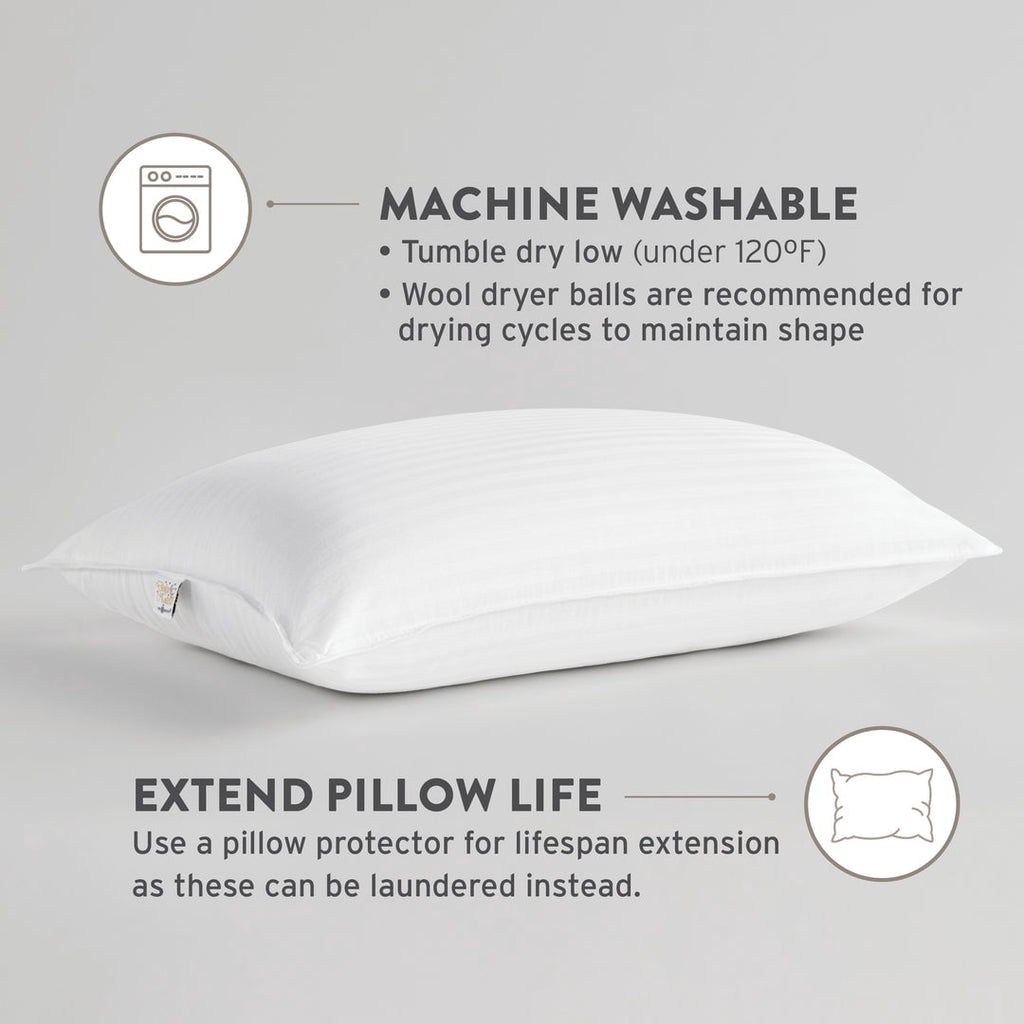 Hotel Collection Dolce Notte II Stomach, Side and Back Sleeper Bed Pillow for Sleeping | Hotel and Resort Quality | Hypoallergenic, Do... - Decorative Throw Pillow Cushion for Sofa & Bed Detail