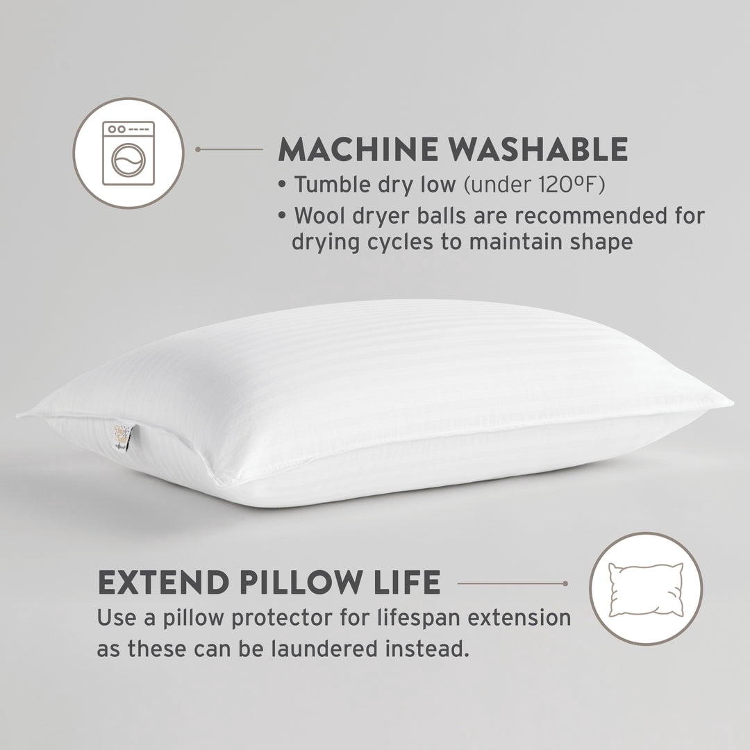Hotel Collection Dolce Notte II Stomach, Side and Back Sleeper Bed Pillow for Sleeping | Hotel and Resort Quality | Hypoallergenic, Do... - Decorative Throw Pillow Cushion for Sofa & Bed Detail