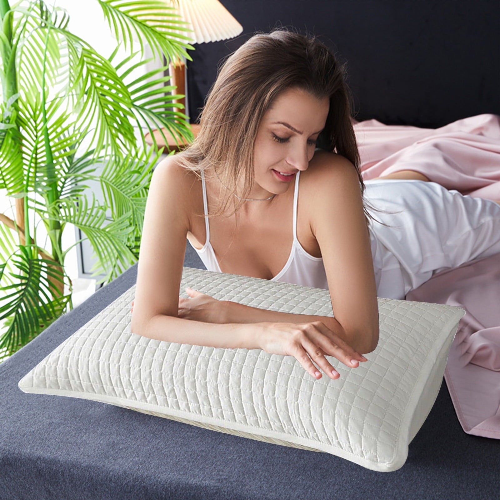 Decorative Plump Memory Foam Pillow, Toddler Pillow, Small Pillows for Kids, Soft & Hypoallergenic - Kids Sleeping Pillow - Toddler Be... - Ergonomic Memory Foam Pillow for Neck Pain Support Detail