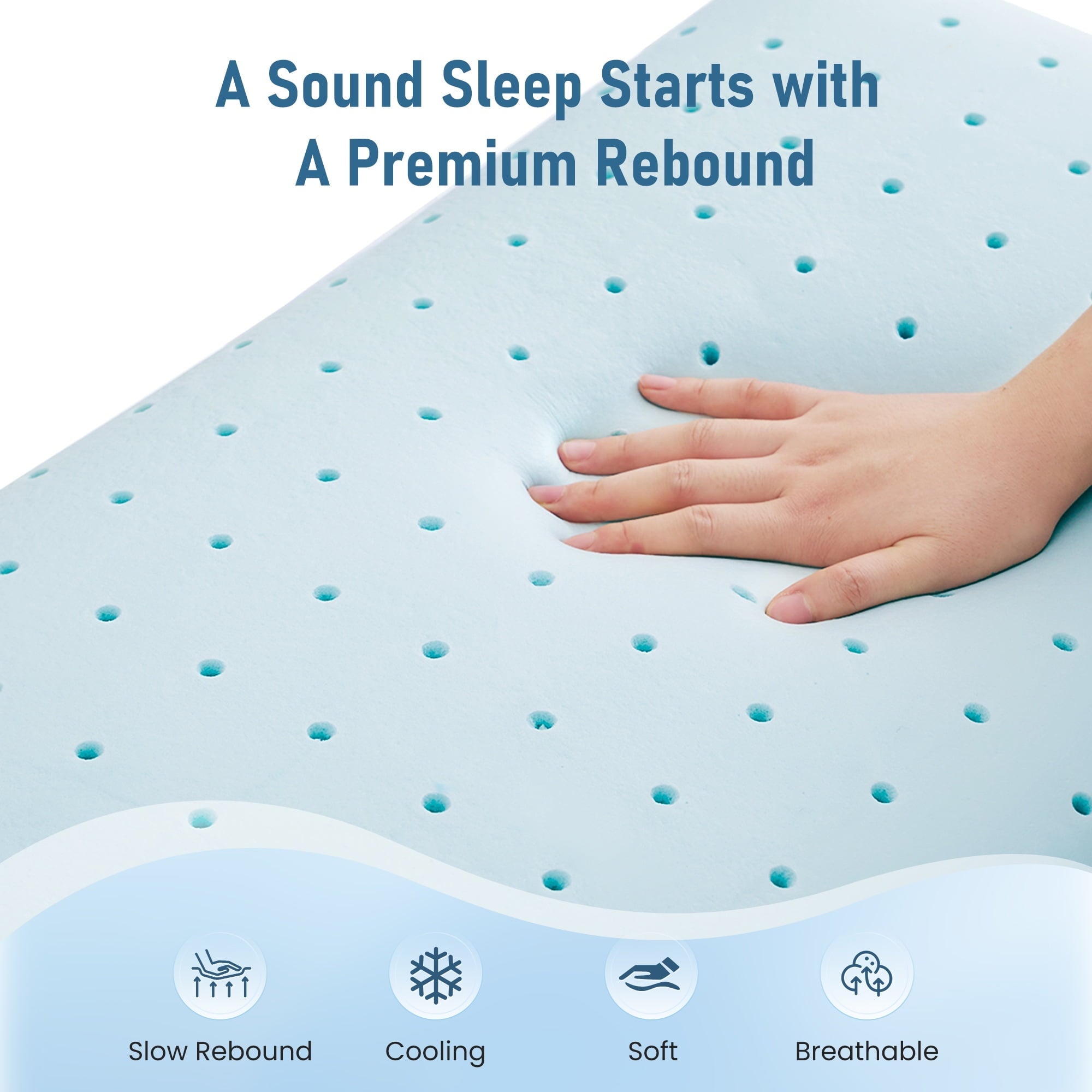 Orthopedic Support Memory Foam Pillow for Bed, Cooling Pillow with Extra Height Pad, Supportive Bed Pillow for Side, Back & Hot Sleepers... - Orthopedic Shredded Foam Bed Pillow Set Detail