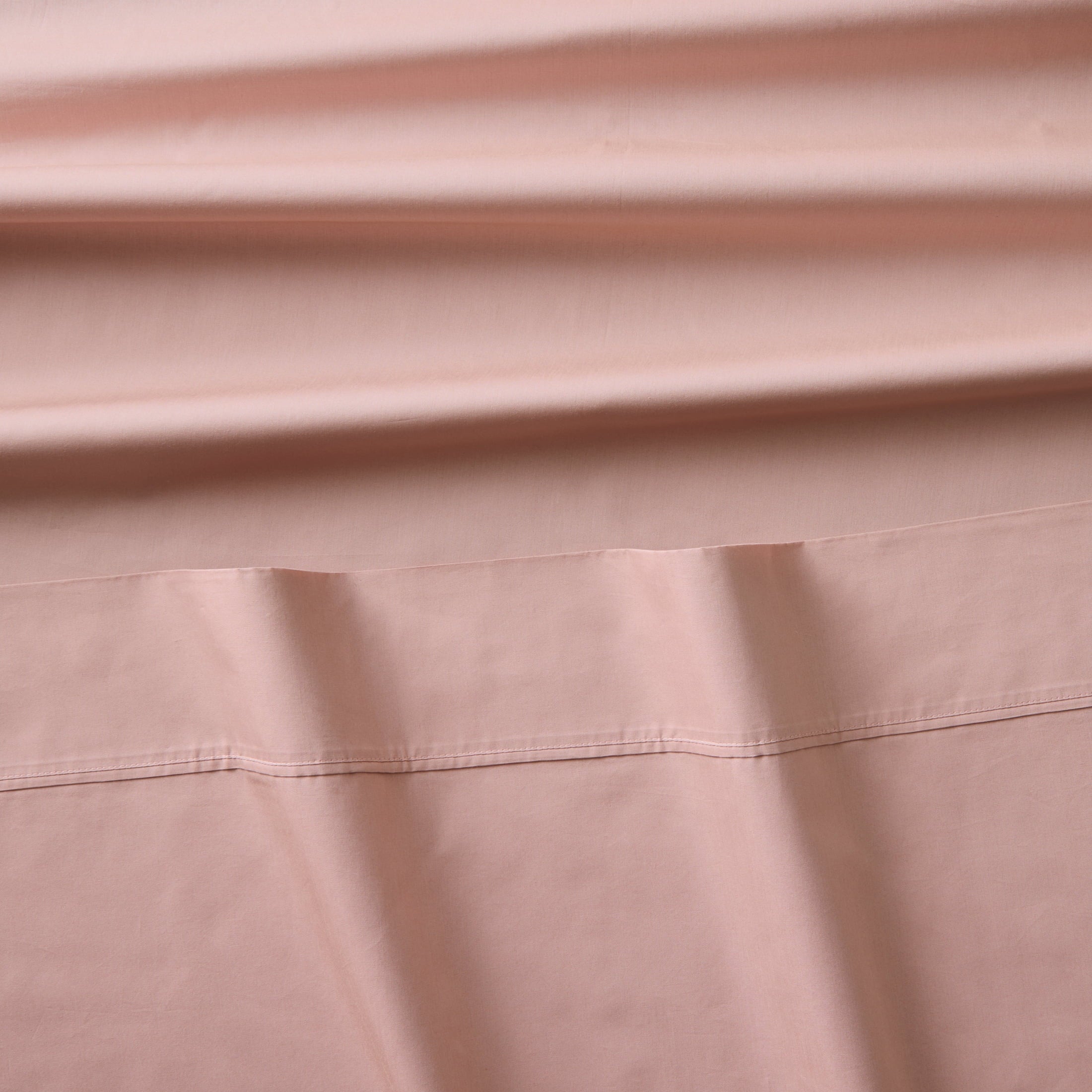 Ultra-Soft 300 Thread Count Cotton Percale 3-Piece Antique Blush Bed Sheet Set, Twin - Luxury Bed Sheet Set with Deep Pockets Detail