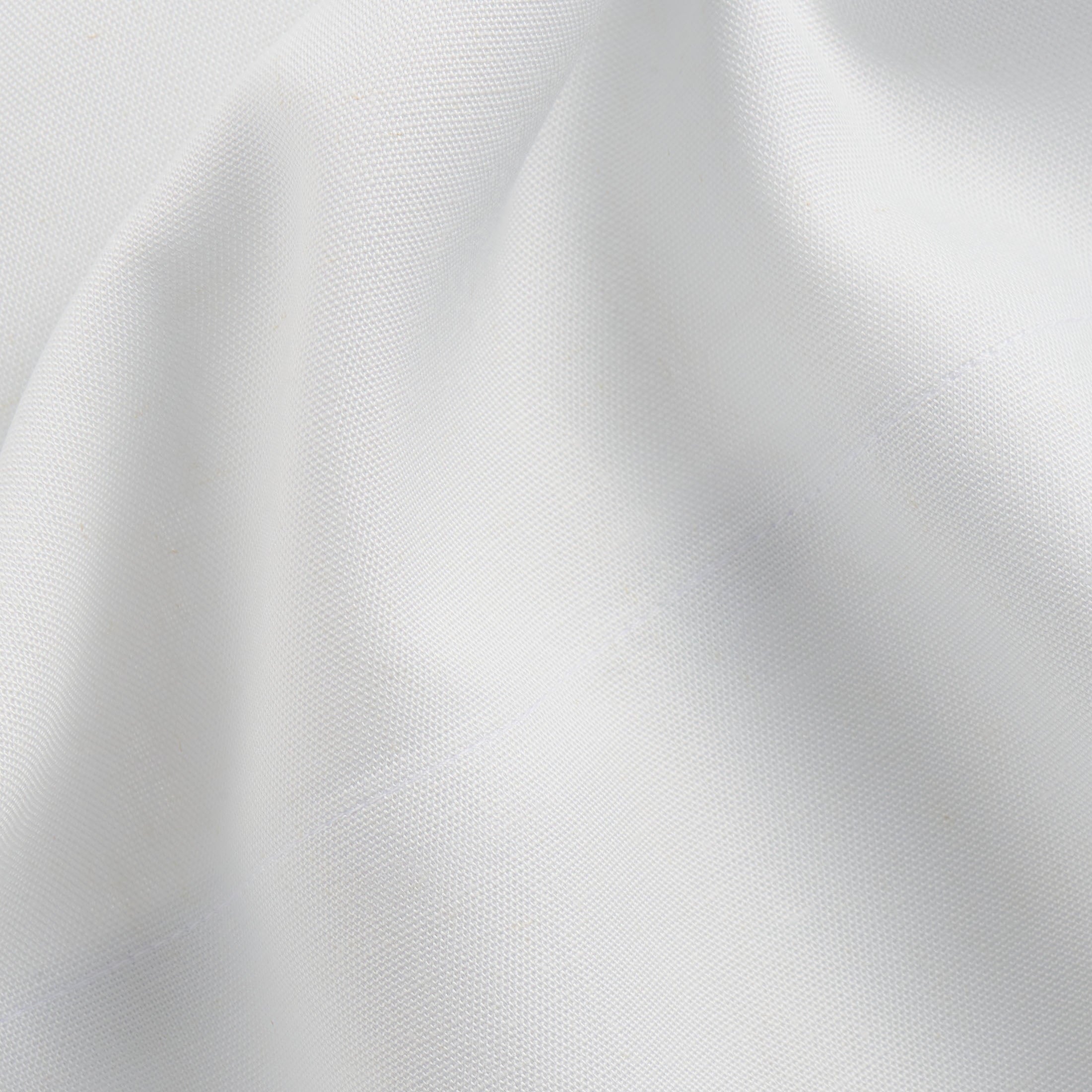 Premium Egyptian Cotton 4-Piece White Lyocell & Linen Blend Percale Bed Sheet Set, Queen - Breathable Egyptian Cotton Flat & Fitted Sheets Detail