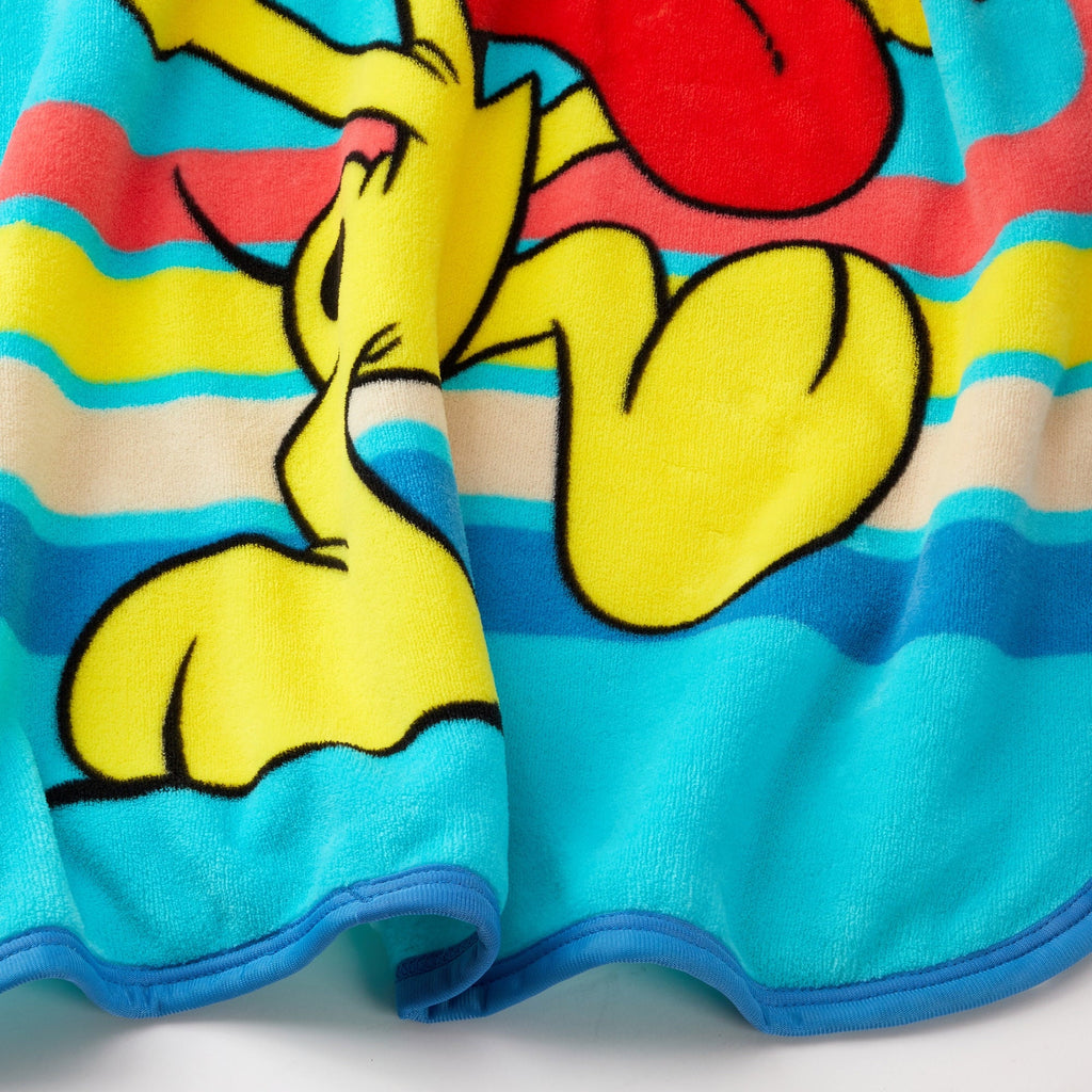Lightweight Warm Kids Blue Print Fleece Throw Blanket, 46 x 60 - Lightweight Plush Warm Blanket for All Seasons Detail