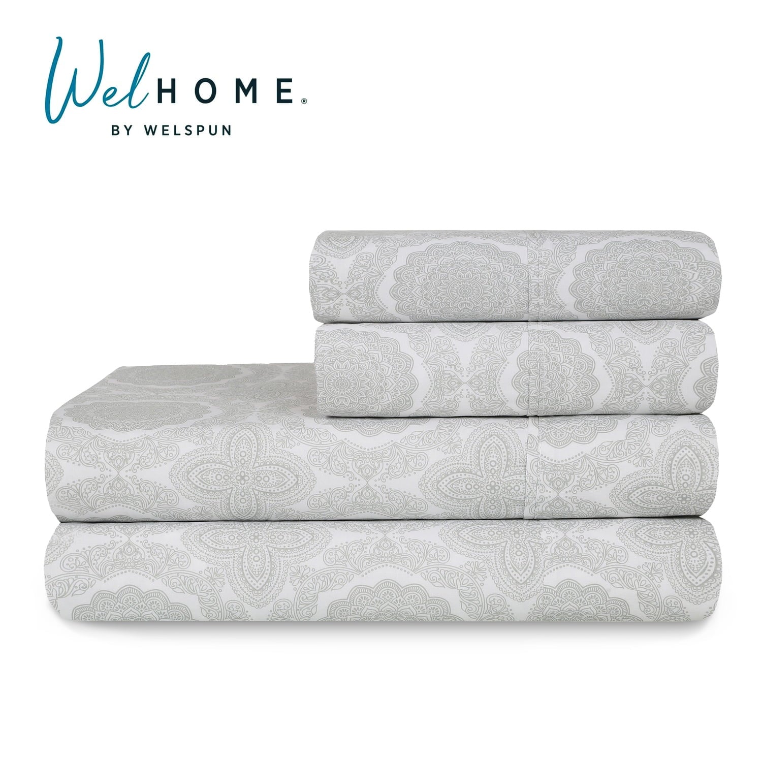 Wrinkle-Resistant 100% Cotton Queen Sheets Set, 4 Piece Bed Sheets Set with HeiQ Fresh, Percale Weave, Hotel Luxury, Ultra Soft Sheets ... - Premium Ultra-Soft Pillowcase Pair for Sleeping Detail