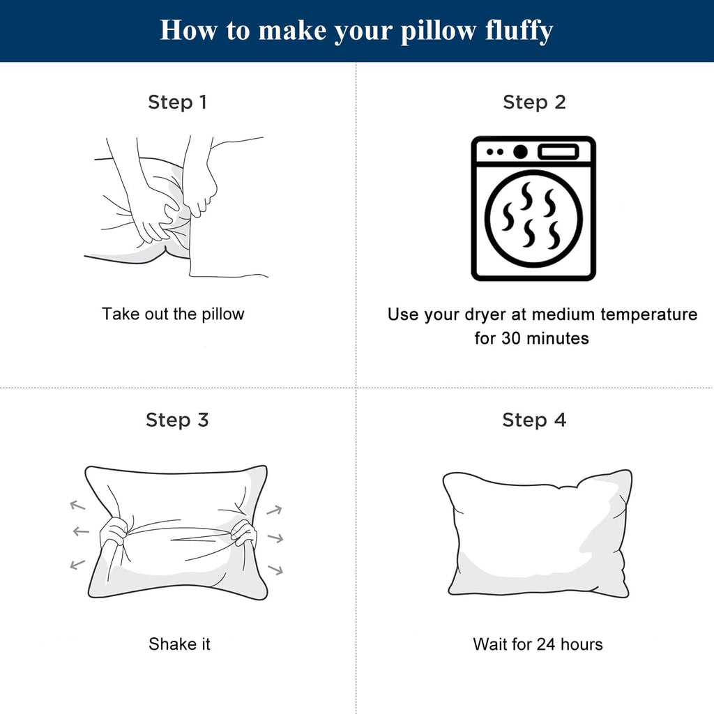 Decorative Plump Bed Pillows 2 Pack Down Alternative Pillows for Bed Queen Size Set of 2 Soft Hotel Collection Gusseted Cooling Pillow... - Ergonomic Memory Foam Pillow for Neck Pain Support Detail