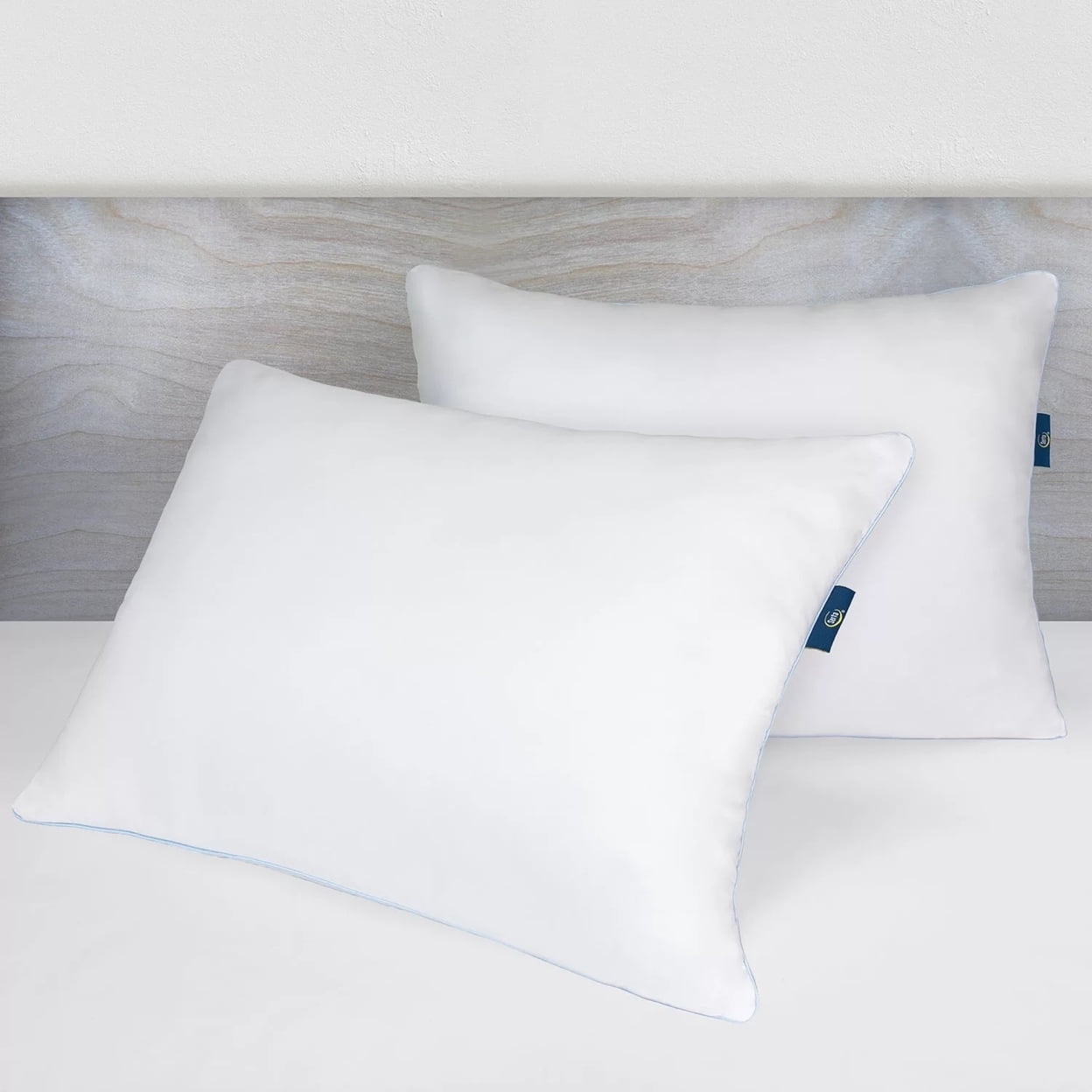 Fluffy Shredded Comfy Sleep Eco-Friendly Bed Pillow Standard/Queen (2 Pk) - Decorative Throw Pillow Cushion for Sofa & Bed Detail