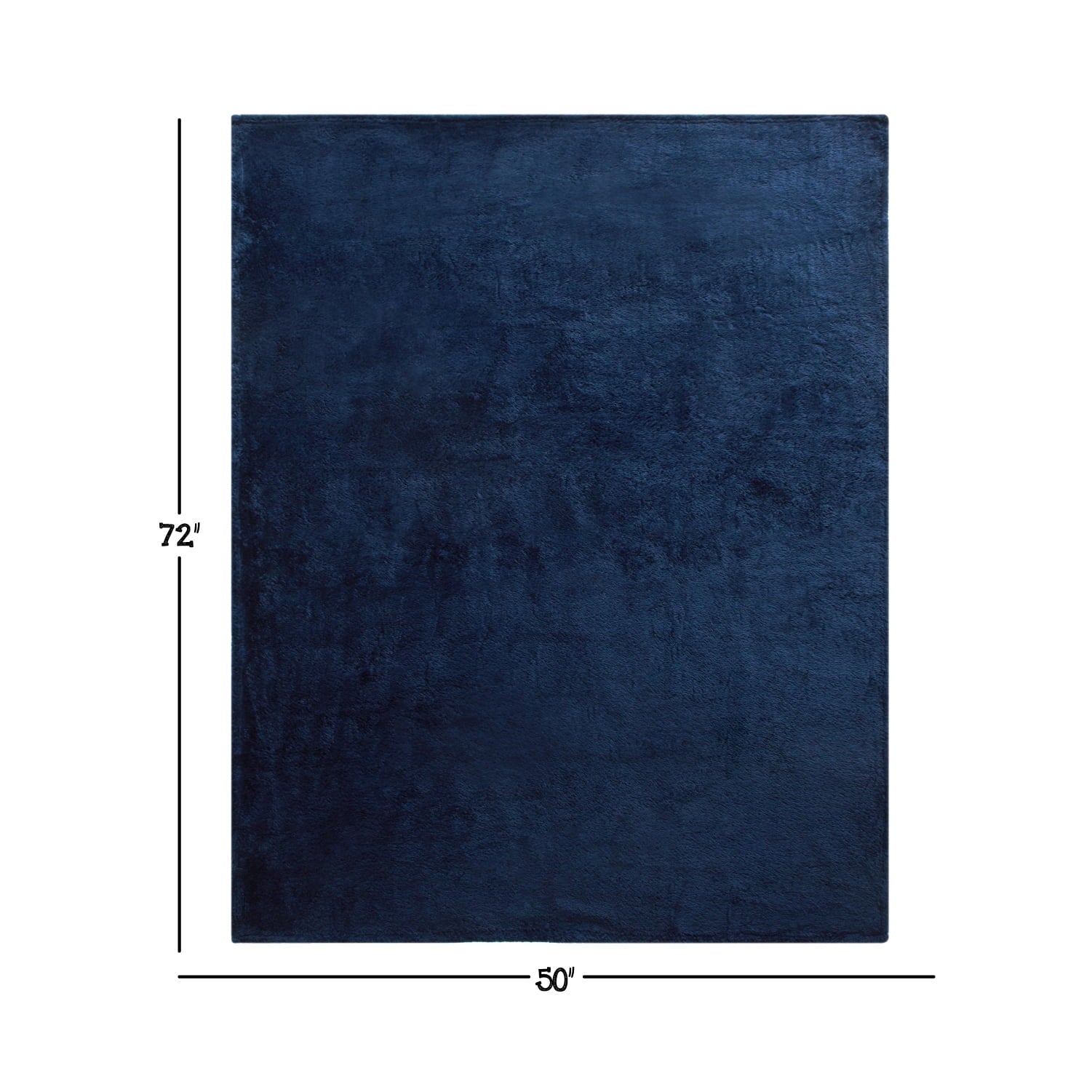 Cozy Fleece Soft, Navy Blue, Oversized, Fuzzy, Throw Blanket for Kids, 72 x 50 inches - Cozy Fleece Throw Blanket for Couch & Bed Detail