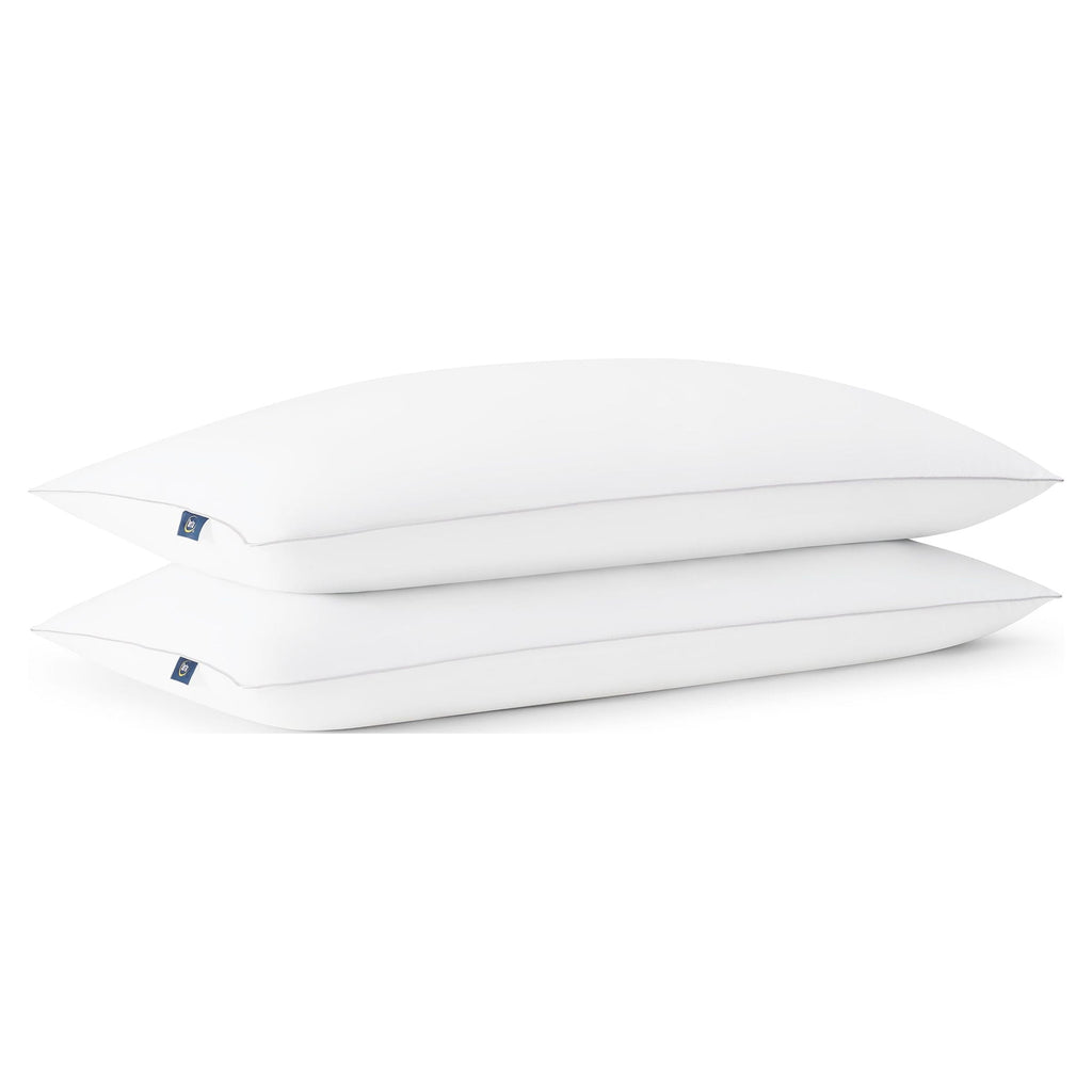 Decorative Plump Endless Comfort Bed Pillow, King, 2 Pack - Orthopedic Shredded Foam Bed Pillow Set Detail