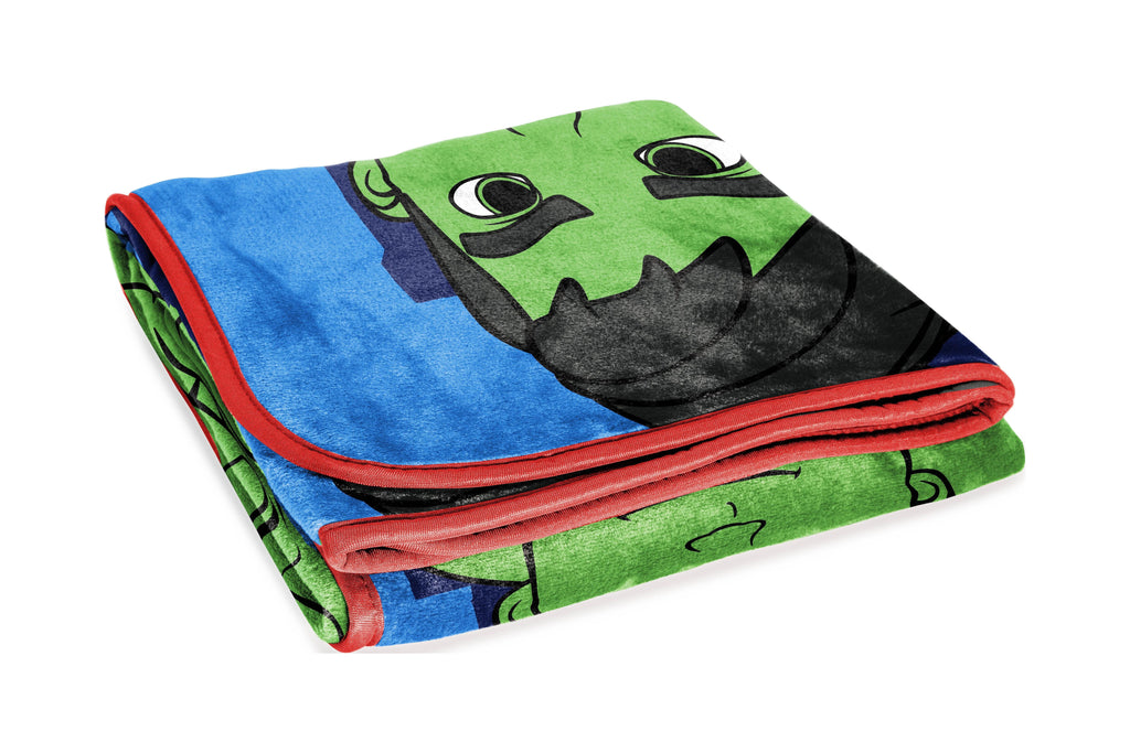 Cozy Fleece Spidey & His Amazing Friends Kids Throw, 46 x 60, Microfiber, Blue, Marvel - Lightweight Plush Warm Blanket for All Seasons Detail