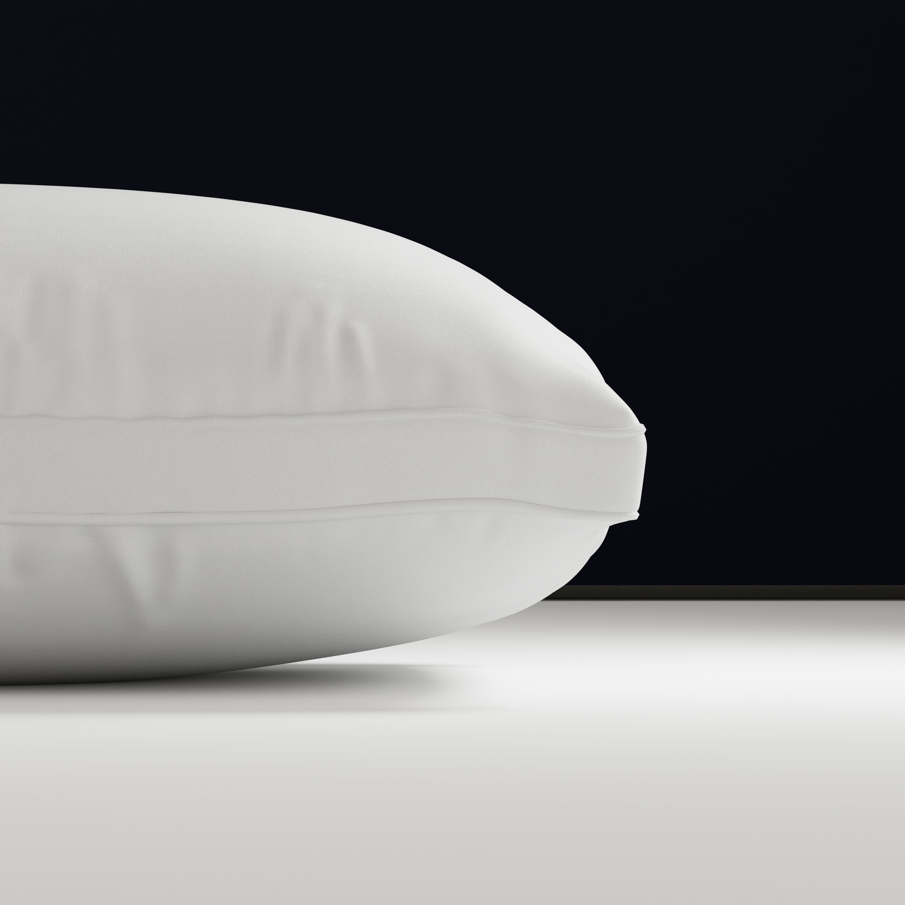 Ergonomic Memory Foam Cooling Bed Pillow, Jumbo, White- Extra Firm, 2 Count - Decorative Throw Pillow Cushion for Sofa & Bed Detail