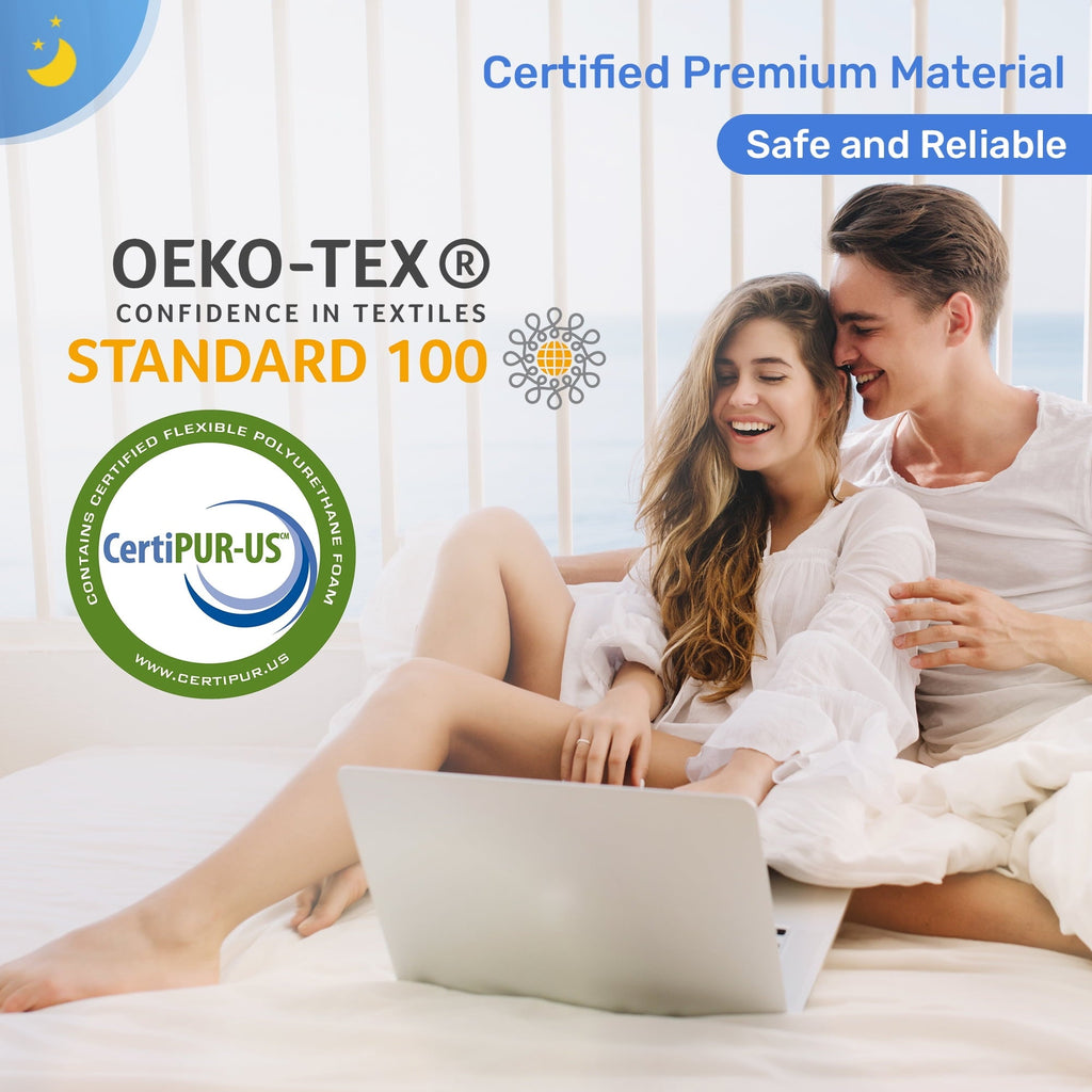 Decorative Plump | Cervical Memory Foam Bed Pillow Standard | Neck, Shoulder Pain Relief | Improves Sleeping - Ergonomic Memory Foam Pillow for Neck Pain Support Detail