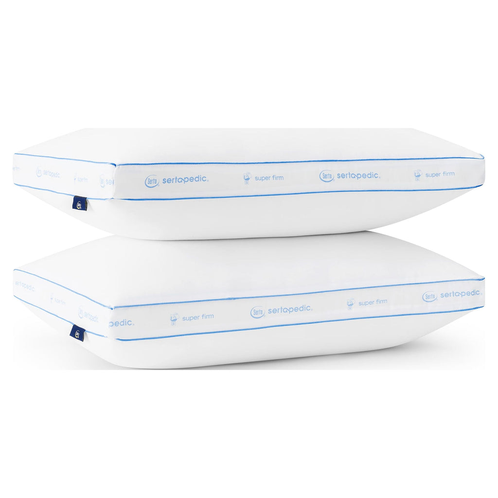 Ergonomic Memory Foam Extra Firm Pillow, Standard/Queen, 2 Pack, Hypoallergenic - Hotel Quality Plush Sleeping Pillows Detail