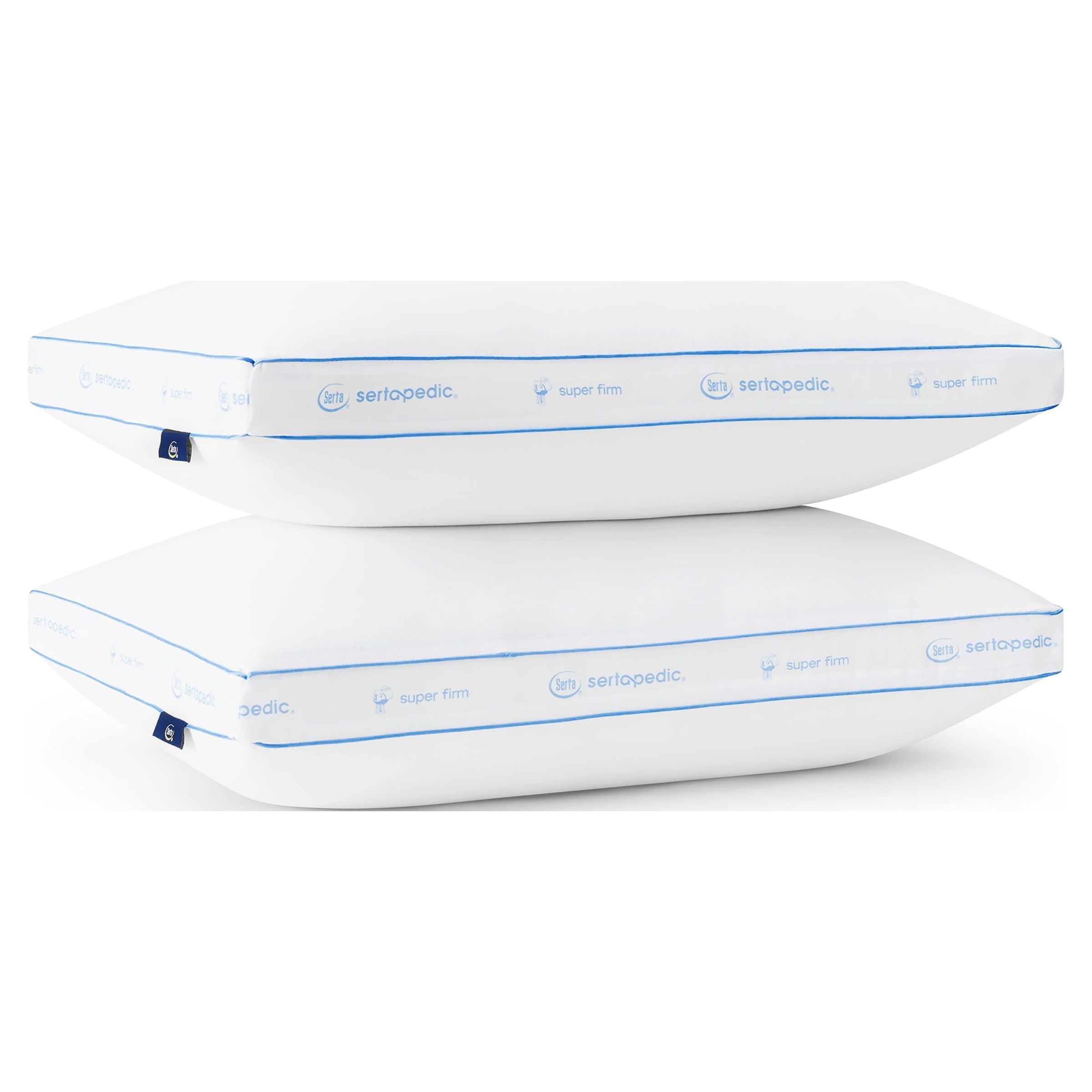 Ergonomic Memory Foam Extra Firm Pillow, Standard/Queen, 2 Pack, Hypoallergenic - Hotel Quality Plush Sleeping Pillows Detail