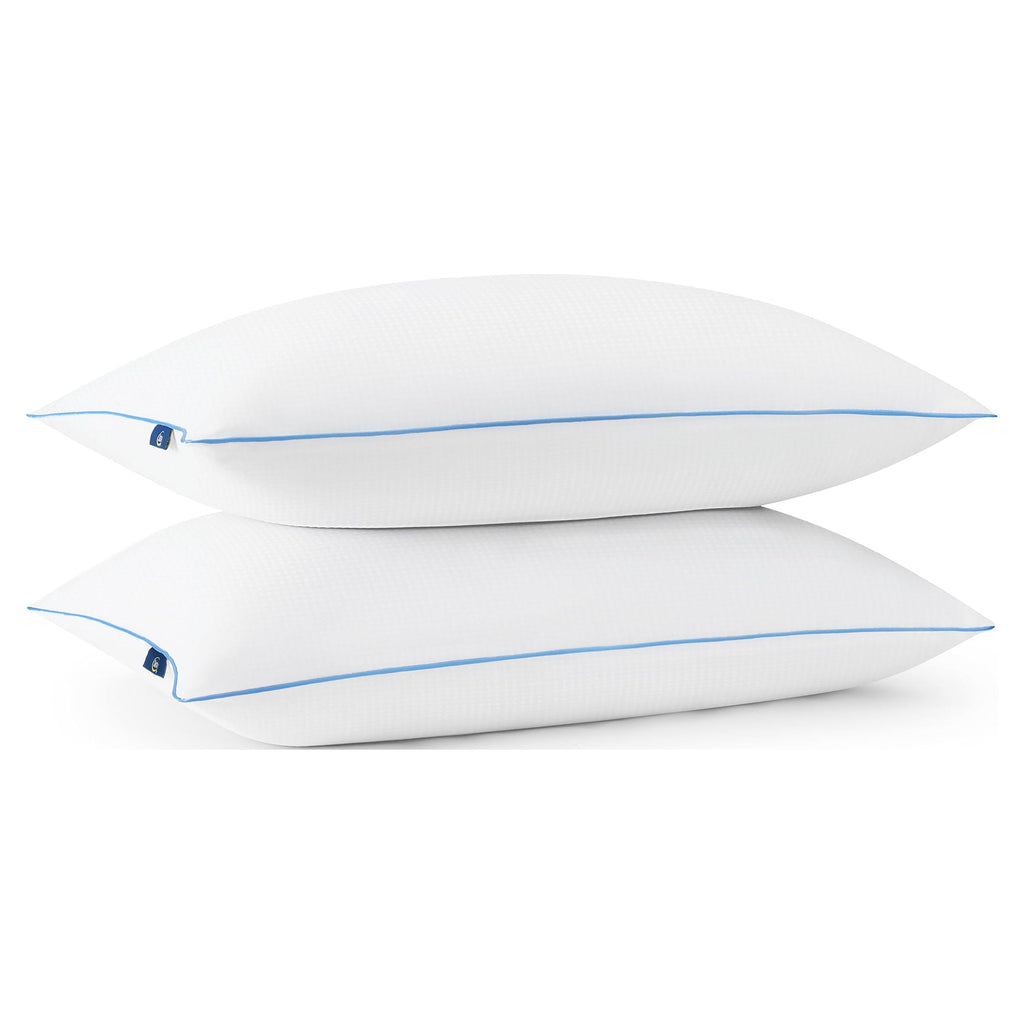 Hotel Collection Cool Nites Bed Pillow, Standard/Queen, 2 Pack - Hotel Quality Plush Sleeping Pillows Detail