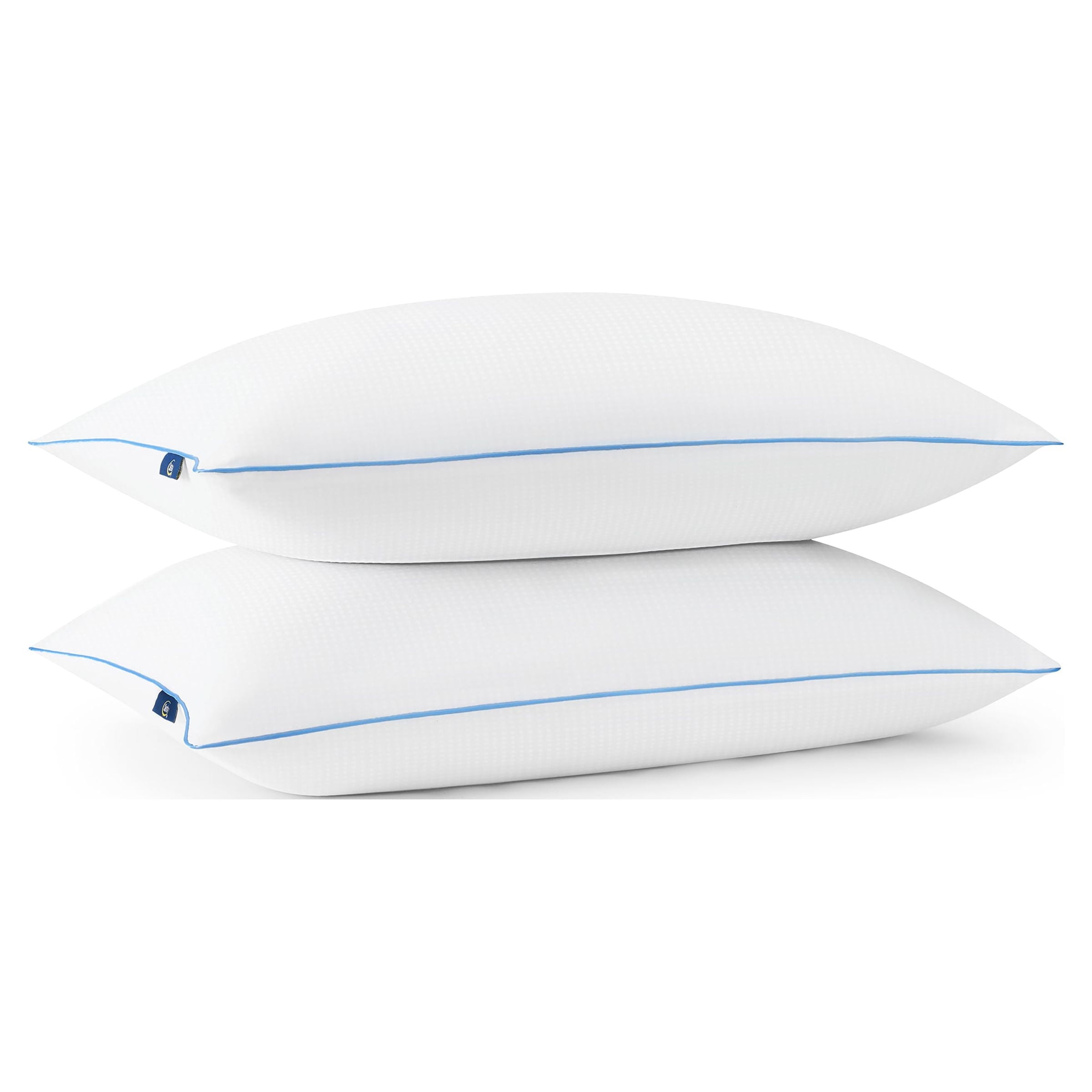 Hotel Collection Cool Nites Bed Pillow, Standard/Queen, 2 Pack - Hotel Quality Plush Sleeping Pillows Detail