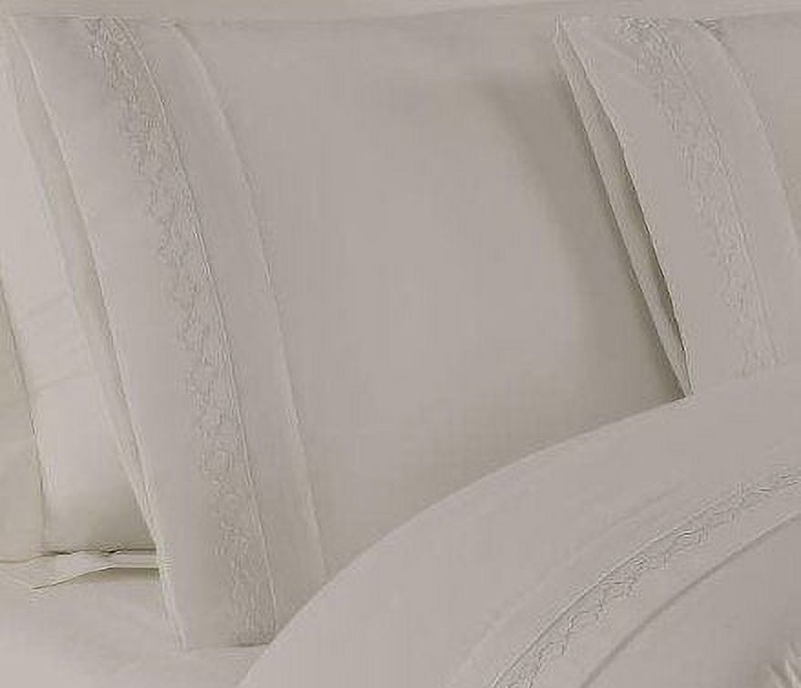 Premium Egyptian Cotton Luxury Silver Gray Microfiber bed Sheet Sets, 4-pieces, Twin size - Cooling Hotel Quality Bedding Sheets and Pillowcases Detail