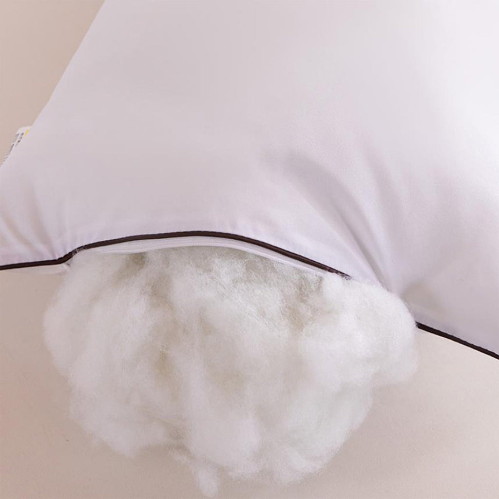 Hotel Collection Long Pillows For Bed King Clearance! 100*48cm White Gentle Support Soybean Pillow, Comfortable Breathable Bed Pillows... - Orthopedic Shredded Foam Bed Pillow Set Detail
