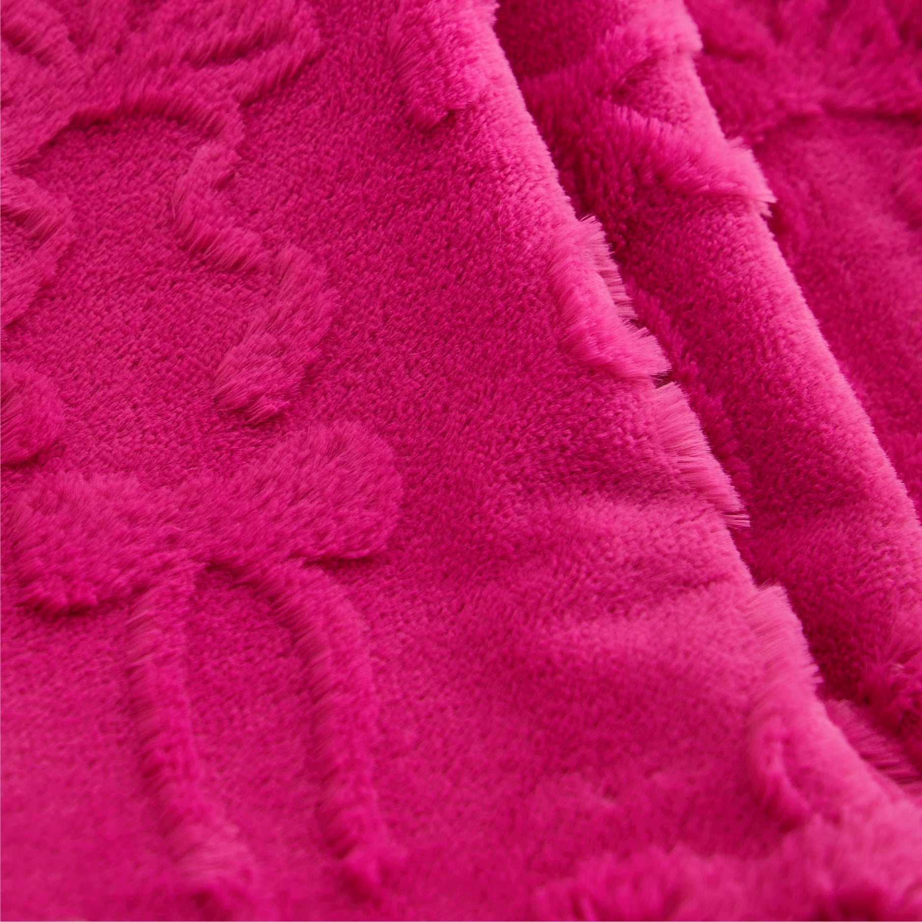 Lightweight Warm Gen Z 50" x 60"Carved Bow Faux Fur Throw - Cozy Fleece Throw Blanket for Couch & Bed Detail