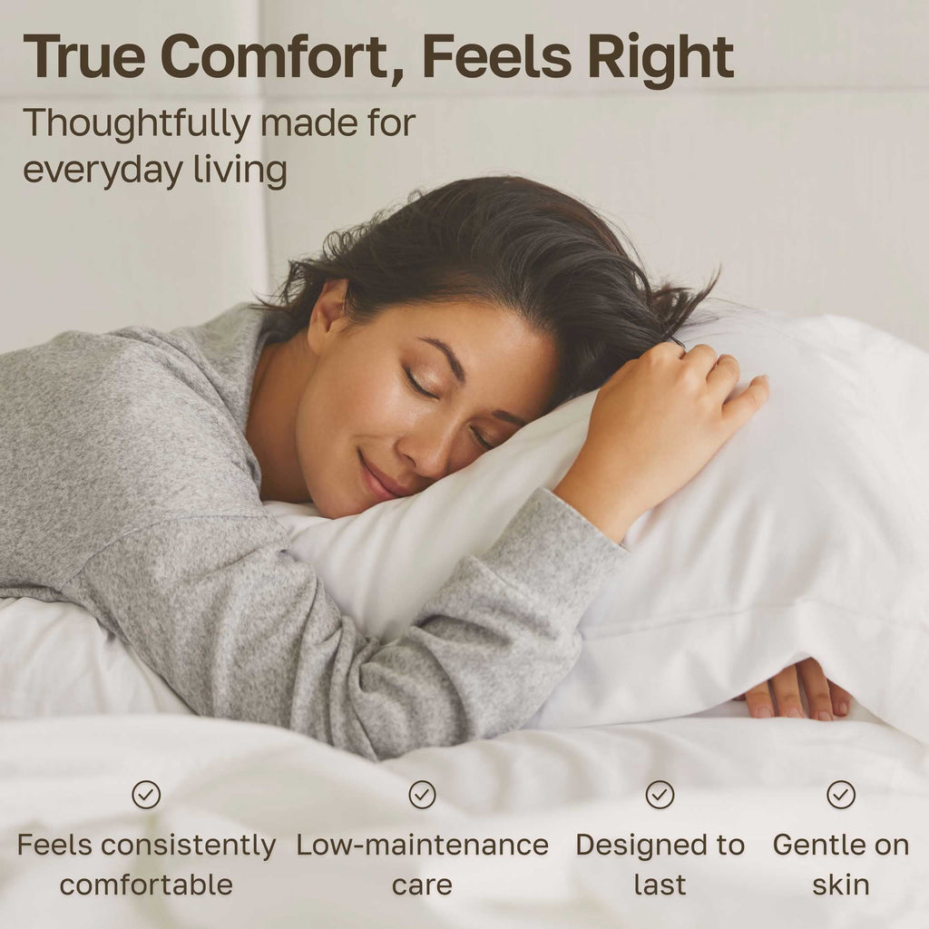 Wrinkle-Resistant 100% Cotton Queen Sheets Set - 600 Thread Count 100% Cotton Sheets Queen, Sateen Deep Pocket Adult/Teen 4 Piece Bed Sh - Premium Ultra-Soft Pillowcase Pair for Sleeping Detail