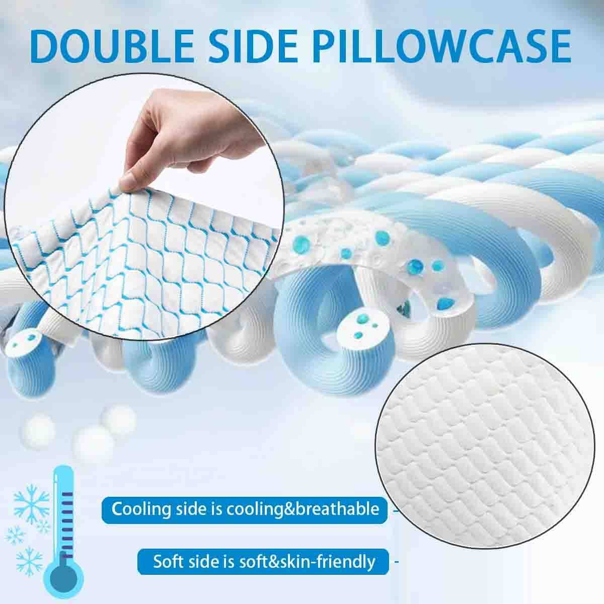 Hotel Collection Pillows for Sleeping (2-Pack), Luxury Hotel Pillows Queen Size Set of 2,Bed Pillows for Side and Back Sleeper (Queen) - Hotel Quality Plush Sleeping Pillows Detail