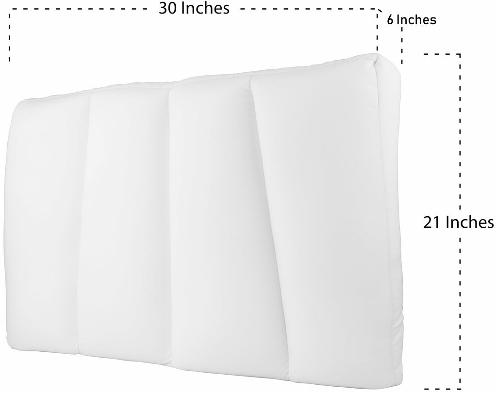 Hotel Collection Microbead Cloud Pillow Bed, X-Large, White - Ergonomic Memory Foam Pillow for Neck Pain Support Detail