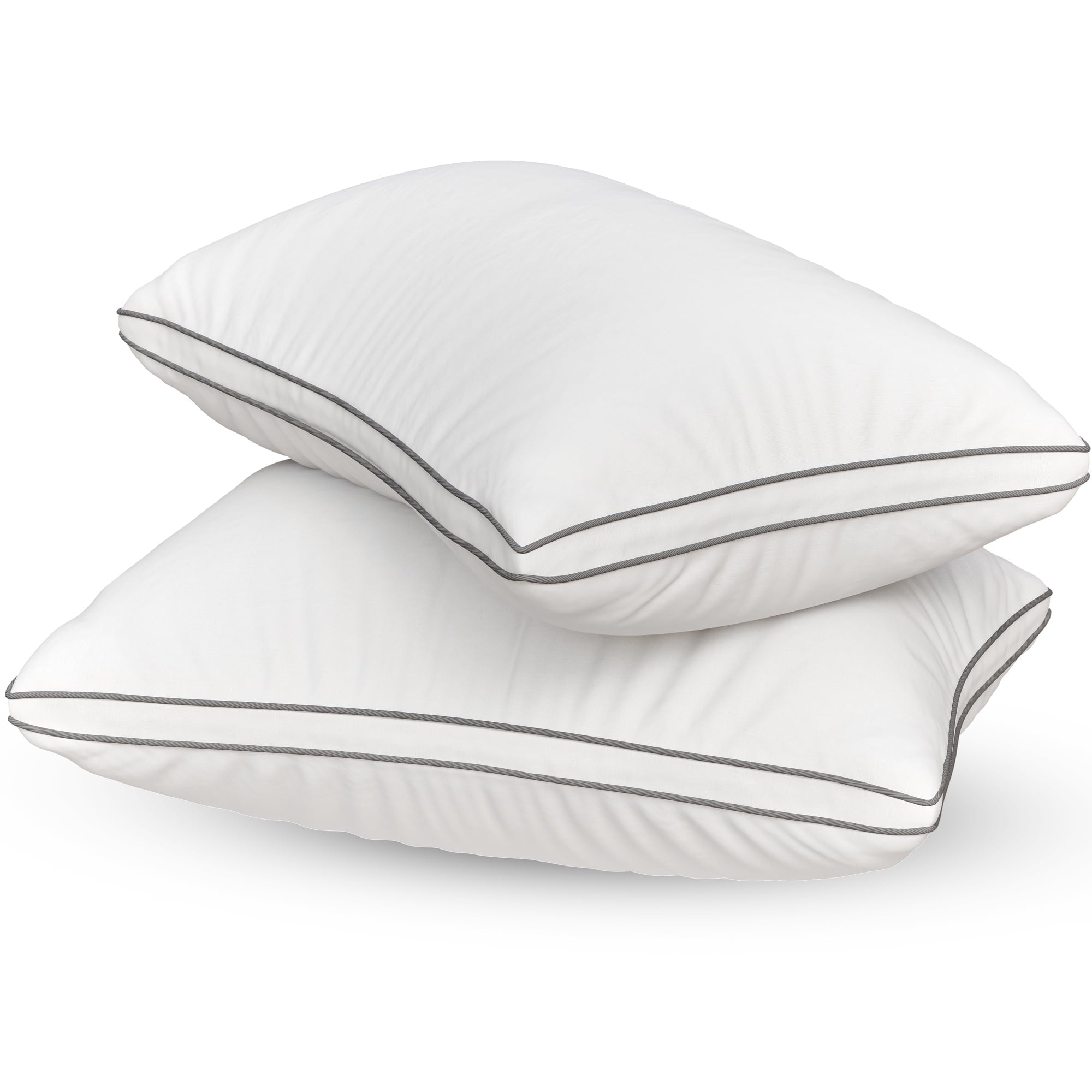 Ergonomic Memory Foam Bed Pillows Queen Size Set of 2 - Luxury Down Alternative Pillow - 5 Star Hotel Pillows for Back, Side and Stomach Sl... - Hotel Quality Plush Sleeping Pillows Detail