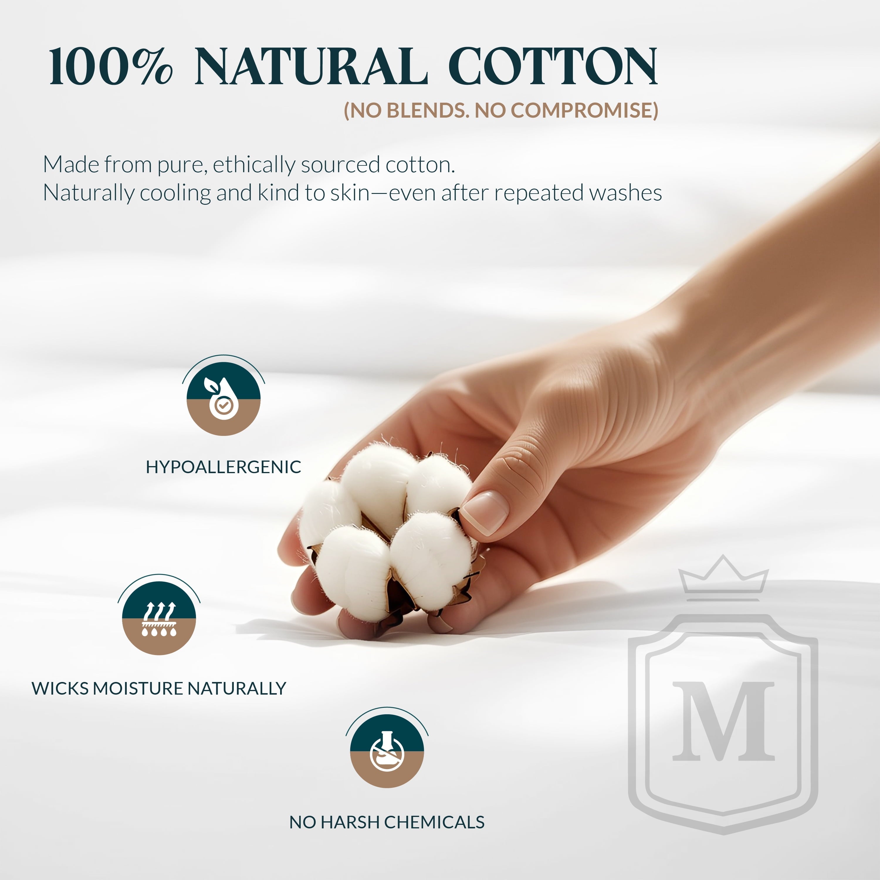 Cooling Sateen 100% Cotton Sheets For Queen Size Bed - Luxury 400 Thread Count Queen Sheet Set, 4 Piece Sateen Weave Queen White Cot... - Premium Ultra-Soft Pillowcase Pair for Sleeping Detail
