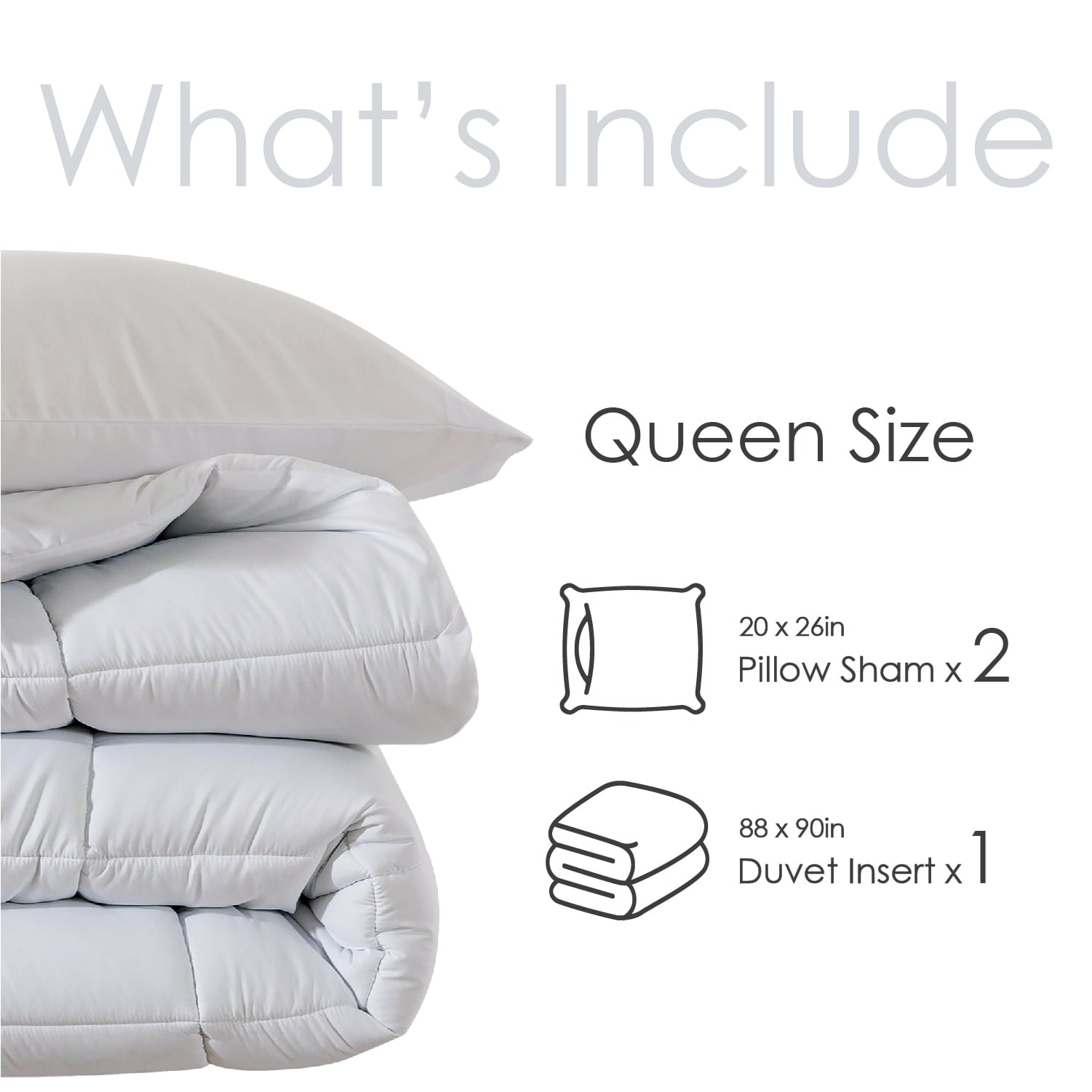 Heavyweight Warmth Queen Size 3-Piece All-Season Down Alternative Comforter Set Deep Black (Comforter and Pillowcase Bedding Set / bed i... - Cloud-Like Soft Lightweight Bed Comforter Detail