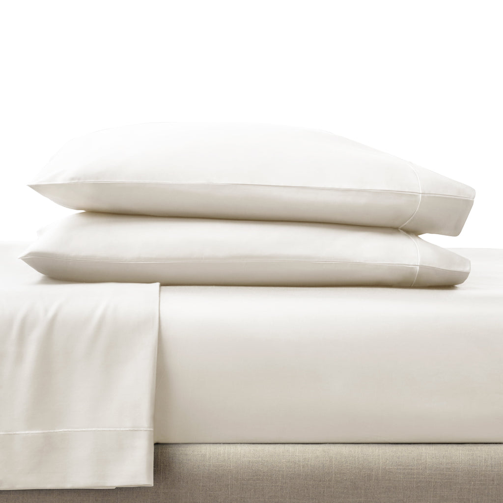 Wrinkle-Resistant 4-Piece 400 Thread Count Vanilla Dream Performance Bed Sheet Set, King - Luxury Bed Sheet Set with Deep Pockets Detail