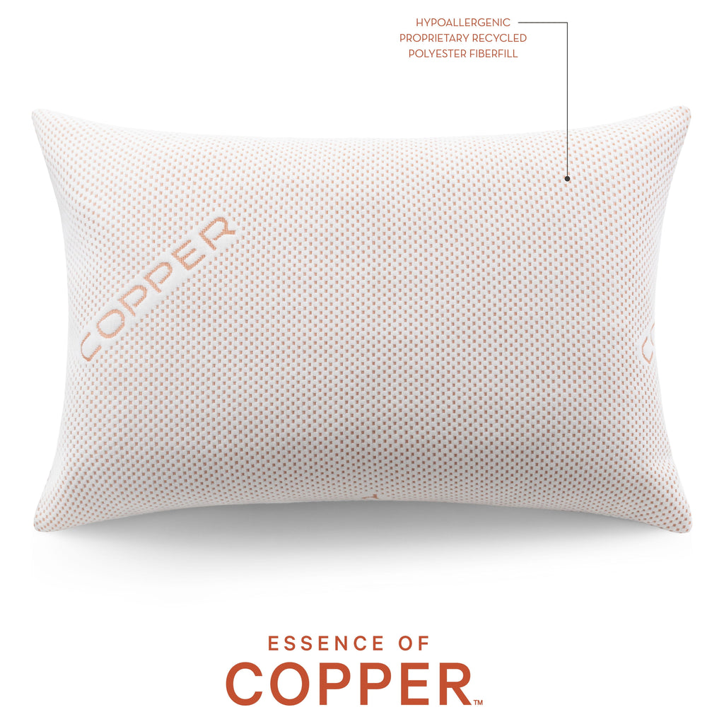 Orthopedic Support Luxury Knit Bed Pillow 2 Pack, Standard/Queen, Polyester - Decorative Throw Pillow Cushion for Sofa & Bed Detail