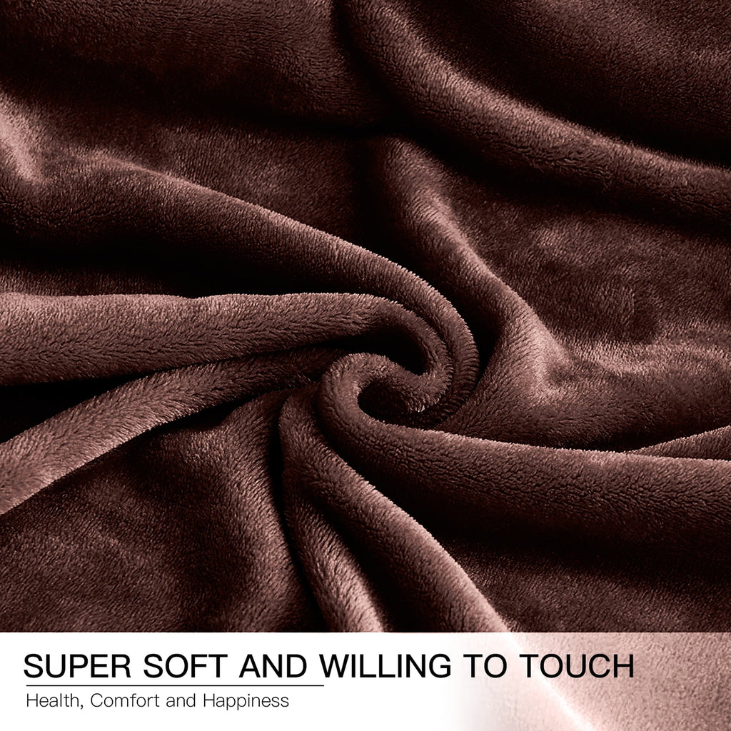 Decorative Knitted Throw Blanket, Fuzzy & Plush Warm Fleece Blanket, Throw Size Coffee Blankets for Couch Beds, Machine Washable Blanket... - Super Soft Reversible Sherpa Flannel Blanket Detail