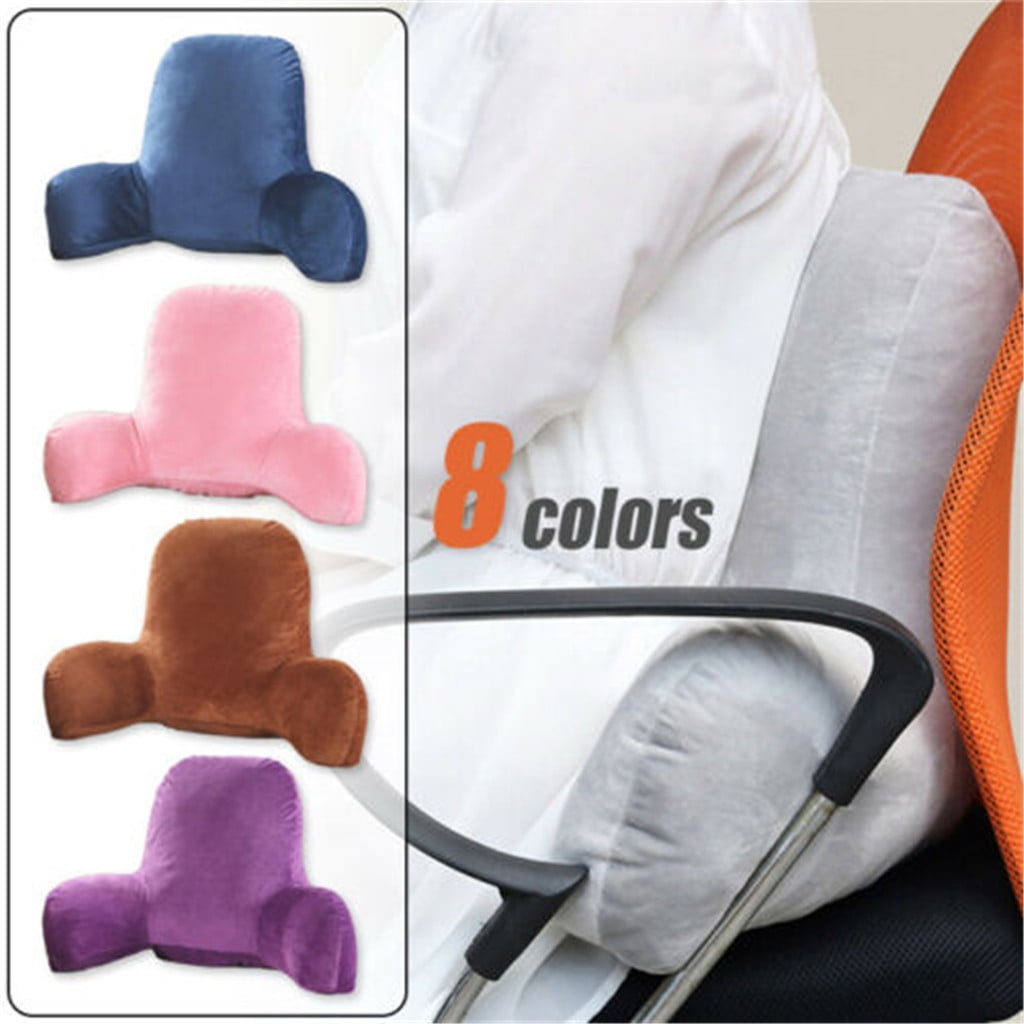 Hotel Collection Backrest Pillow with Arms, Back Rest for Bed Sitting, Plush Big Backrest Lumbar Support Chair Cushion, Foam ... - Decorative Throw Pillow Cushion for Sofa & Bed Detail
