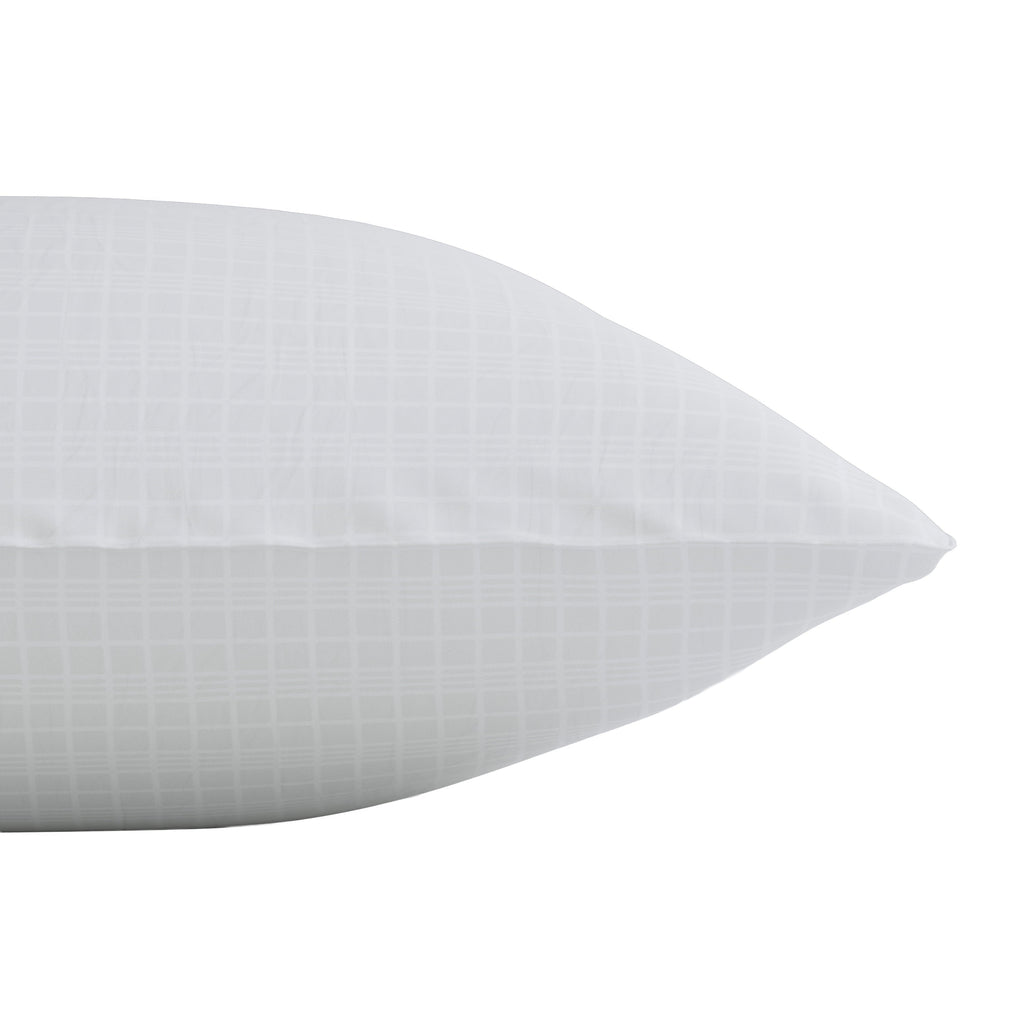 Fluffy Shredded Comfort Complete Bed Pillow, Standard/Queen, White- All Positions Antimicrobial - Decorative Throw Pillow Cushion for Sofa & Bed Detail