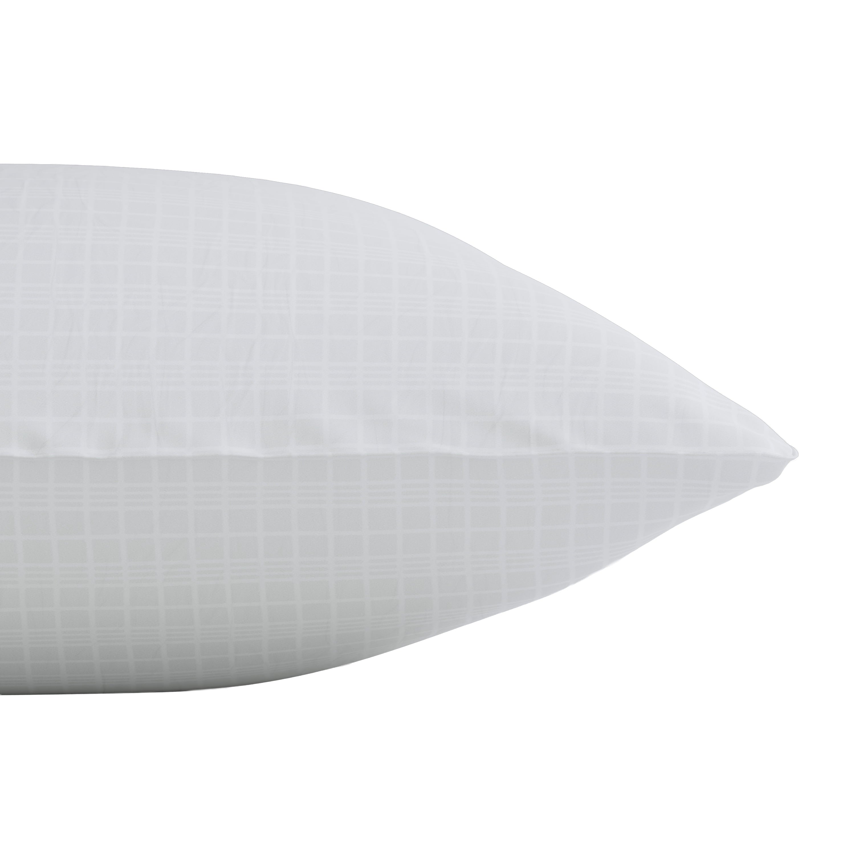 Fluffy Shredded Comfort Complete Bed Pillow, Standard/Queen, White- All Positions Antimicrobial - Decorative Throw Pillow Cushion for Sofa & Bed Detail