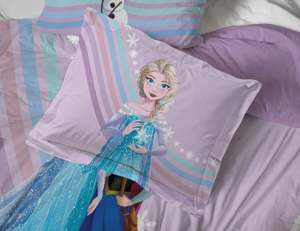 All-Season The Poet Inside 5 Piece Twin Size Kids Comforter Set wth Sham - Super Soft Elsa Bed Set for Kids - Cloud-Like Soft Lightweight Bed Comforter Detail