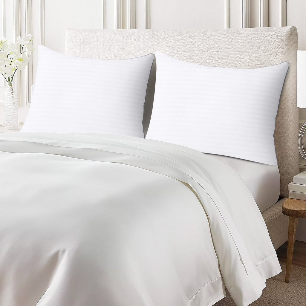 Fluffy Shredded Pillows Standard Size Set of 2, Hotel Quality, Down Alternative Gusseted Bed Pillows for Side, Back, And Stomach Slee... - Orthopedic Shredded Foam Bed Pillow Set Detail