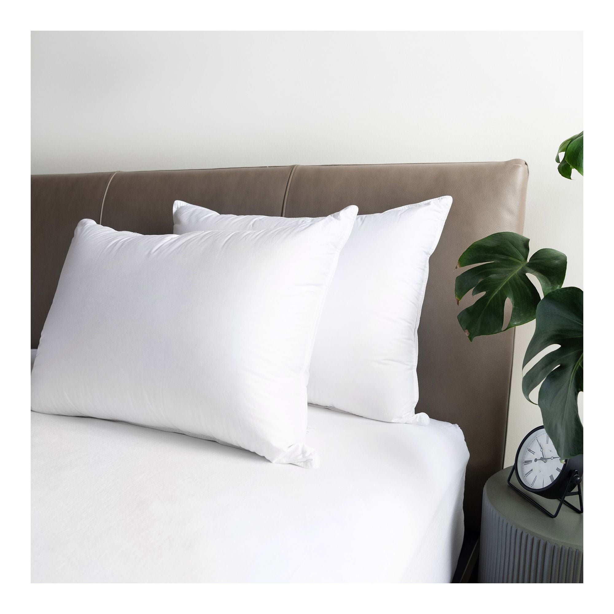 Decorative Plump Microflex Hospitality Bed Pillow - Standard - Firm - 10 Pack - Decorative Throw Pillow Cushion for Sofa & Bed - Default Title