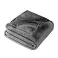 Cozy Fleece Microplush Fleece Blanket - 300 GSM - Fuzzy Microfleece - Soft & Plush - Full/Queen, Gray - Luxury Knitted Decorative Throw Blanket with Fringes - Default Title