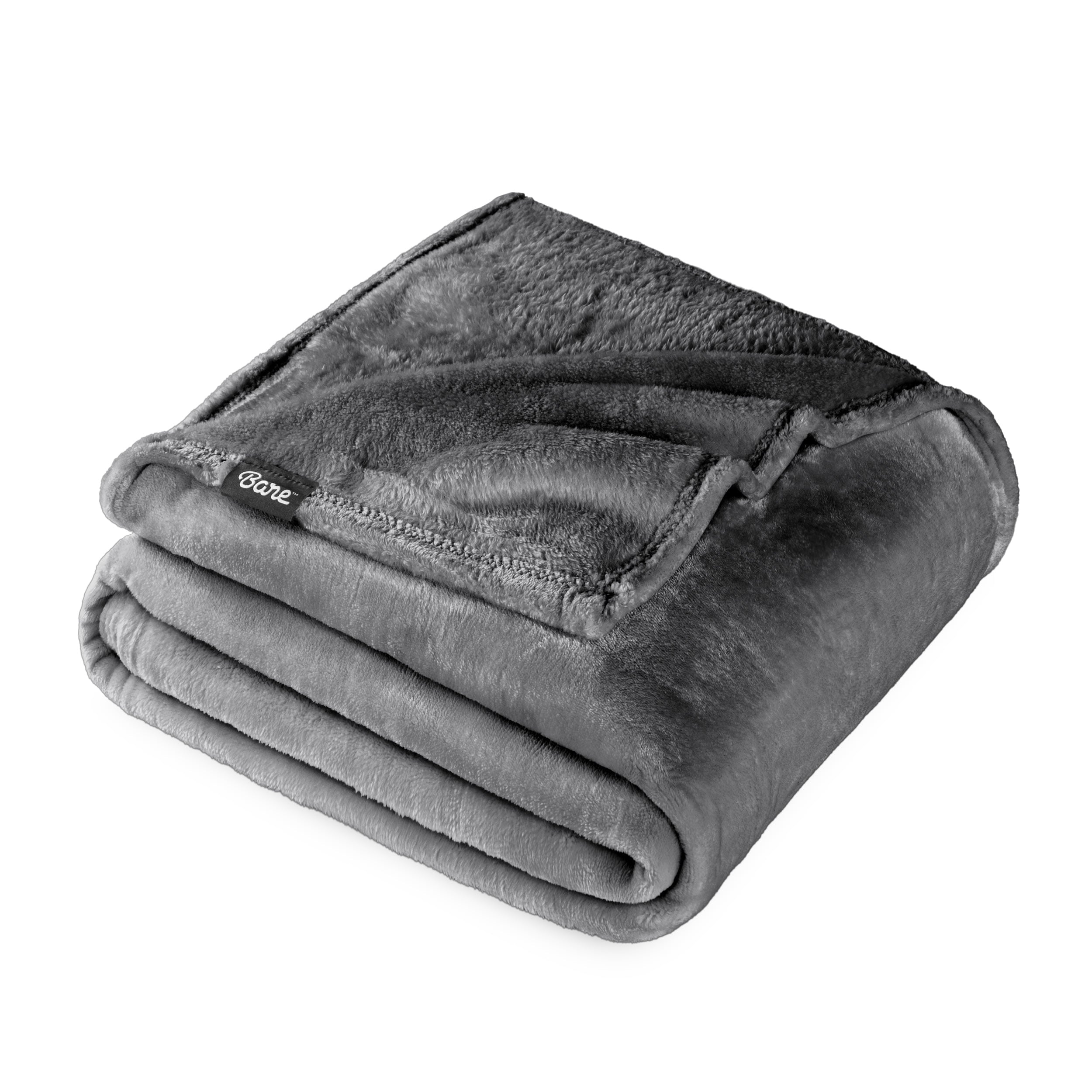 Cozy Fleece Microplush Fleece Blanket - 300 GSM - Fuzzy Microfleece - Soft & Plush - Full/Queen, Gray - Luxury Knitted Decorative Throw Blanket with Fringes - Default Title