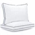 Ergonomic Memory Foam for Queen Size 2 Pack, Duck Feather and Shredded Memory Foam Soft Luxury Hotel Collection - Ergonomic Memory Foam Pillow for Neck Pain Support - Default Title