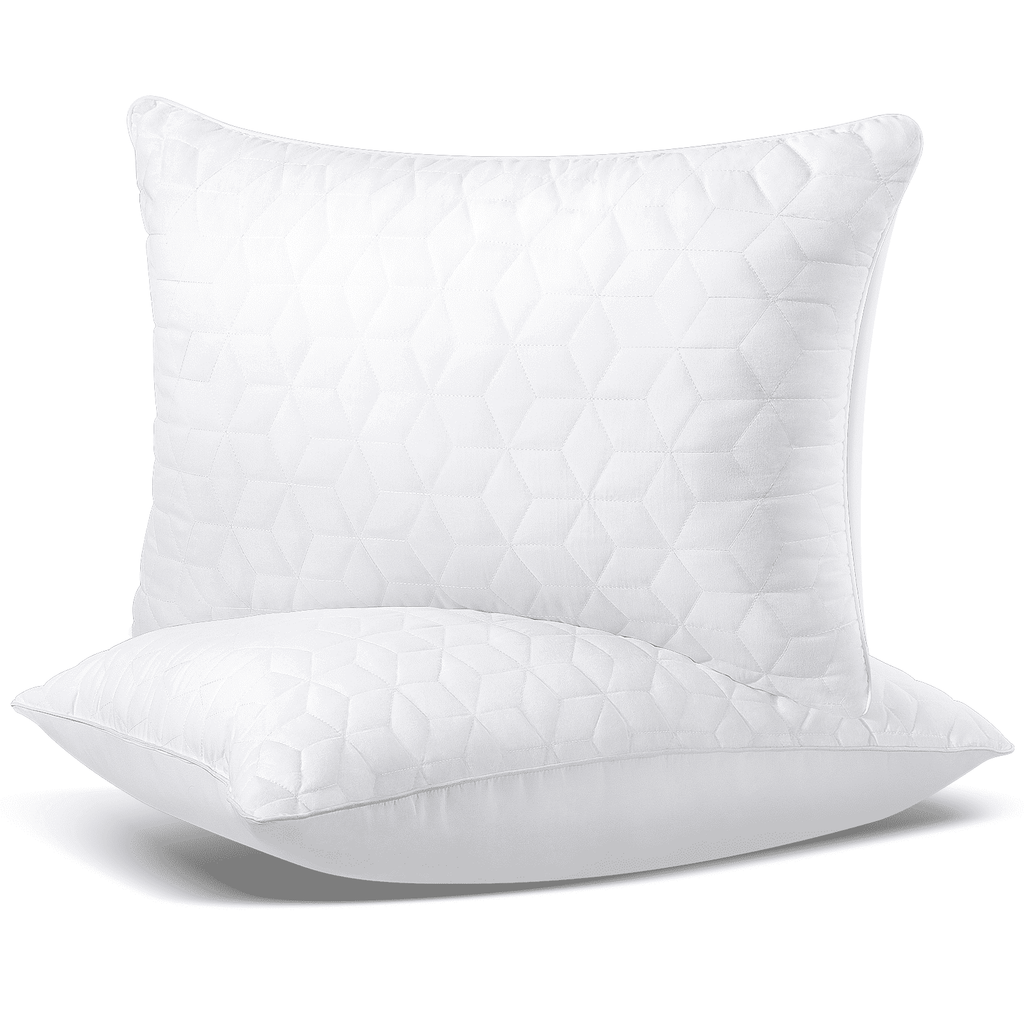 Fluffy Shredded Bed Pillows Queen Size Set of 2, Hotel Gusseted Pillows for Sleeping, Alternative to Down Pillows, Soft Supportive & ... - Ergonomic Memory Foam Pillow for Neck Pain Support - Default Title
