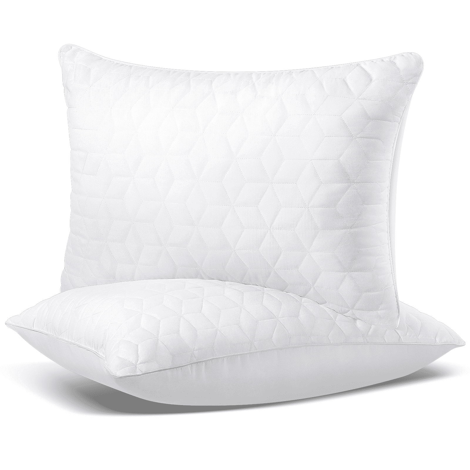 Fluffy Shredded Bed Pillows Queen Size Set of 2, Hotel Gusseted Pillows for Sleeping, Alternative to Down Pillows, Soft Supportive & ... - Ergonomic Memory Foam Pillow for Neck Pain Support - Default Title